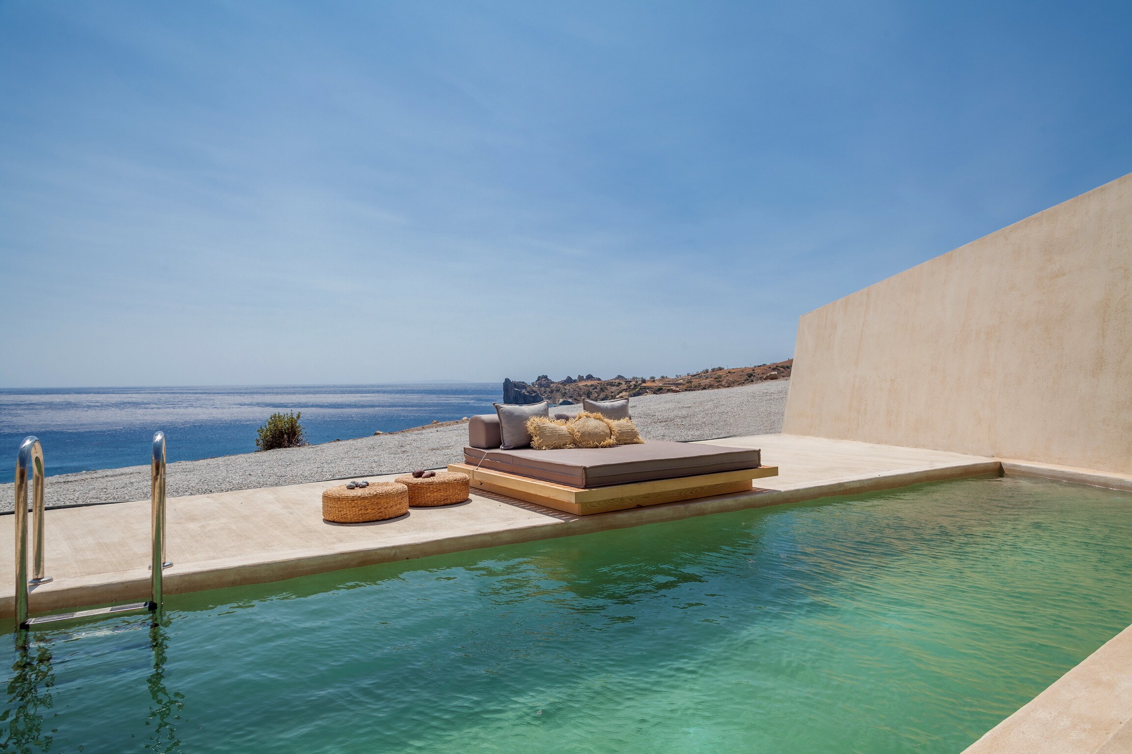 Swimming pool of Beach villa,Heated pool,Incredible view,Agios Pavlos,Crete