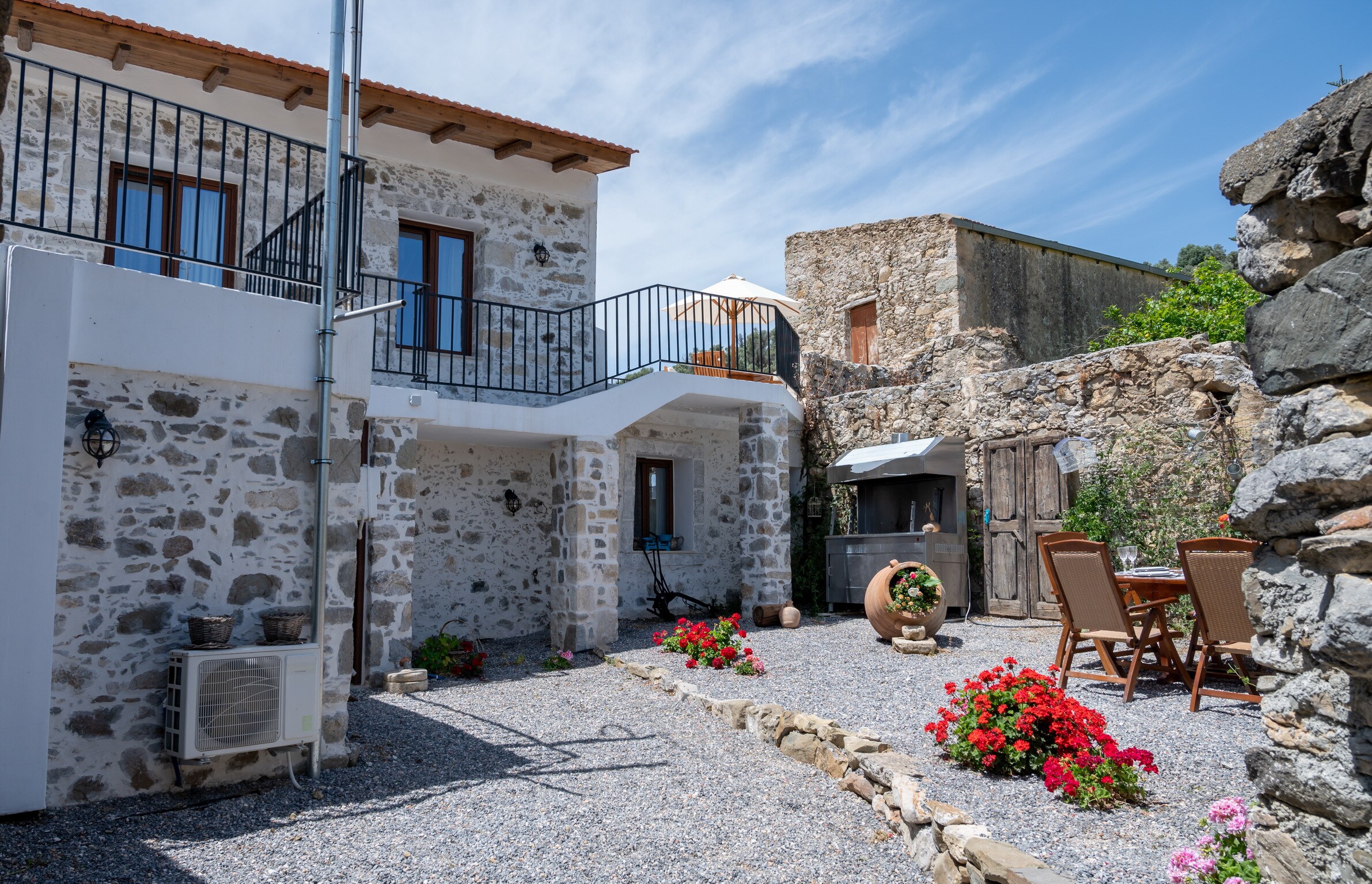 Exterior view of New totally private villa,Near Agia Galini,South Crete