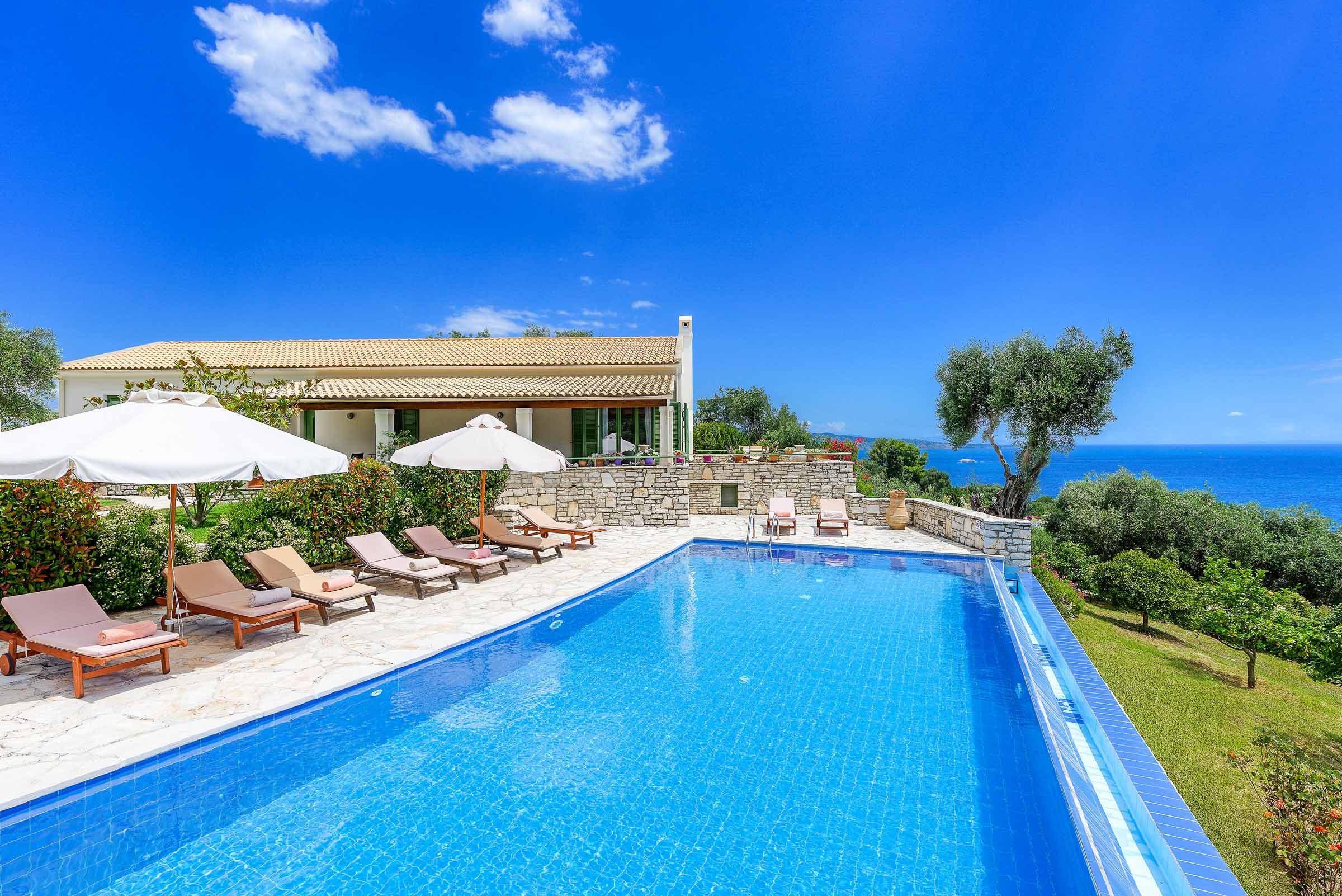 Property Image 1 - Fantastic Private Villa with Views of the Ionian Sea