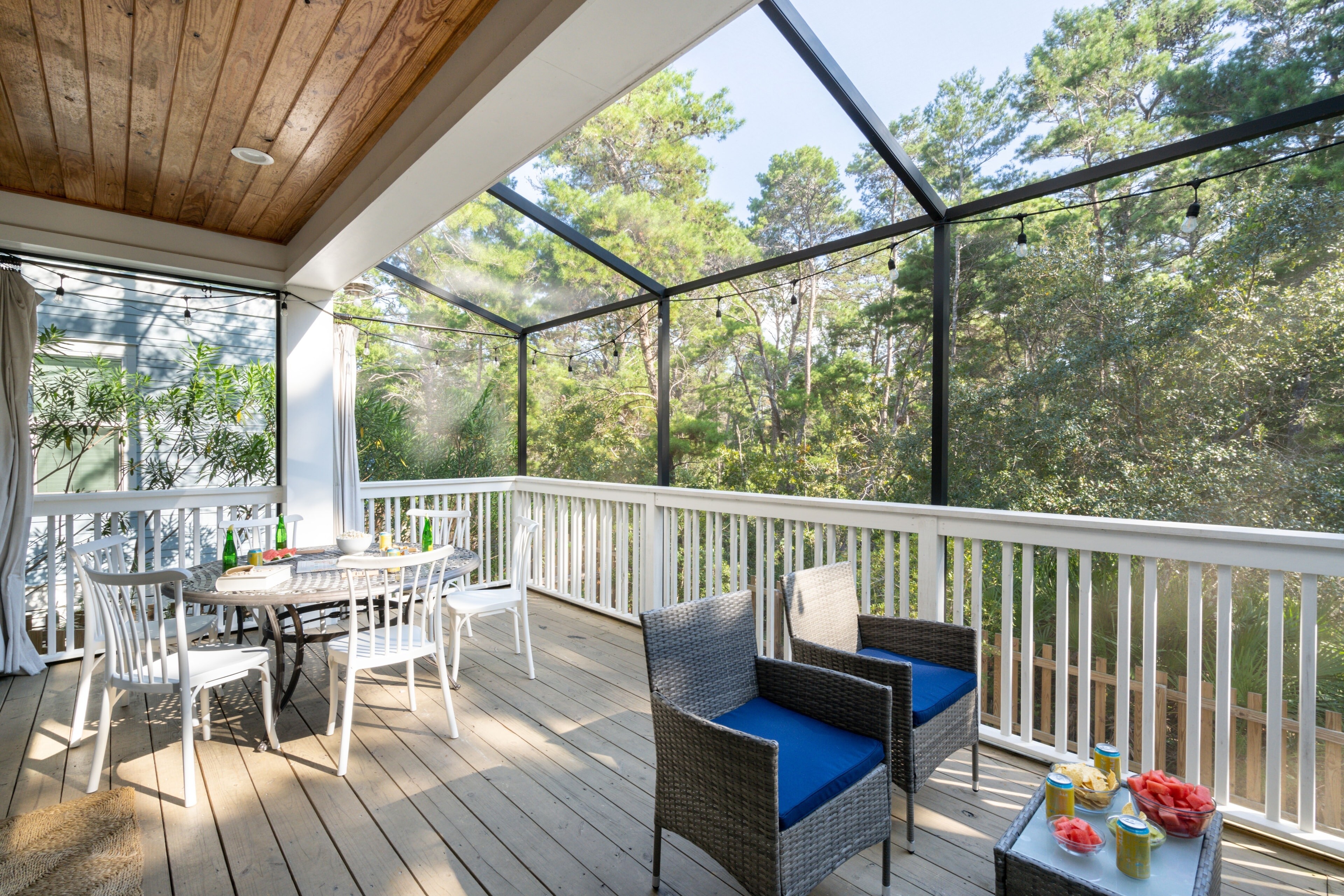 Sun-soaked porch.