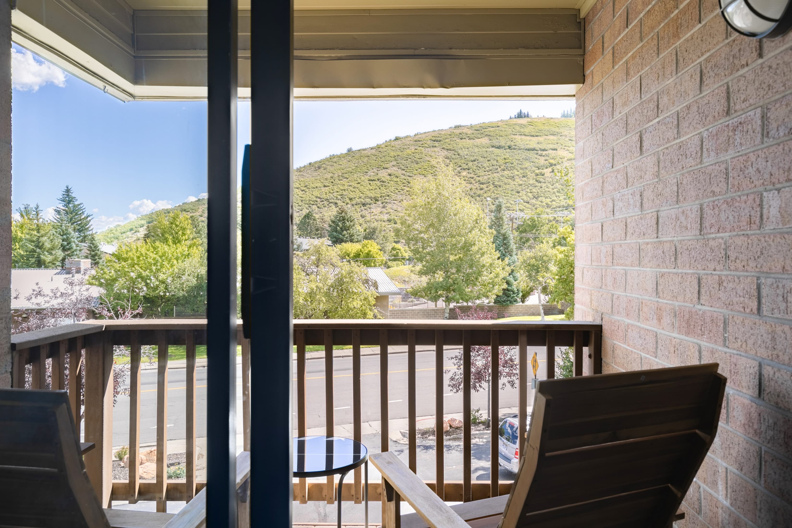 Mountain views from the balcony.