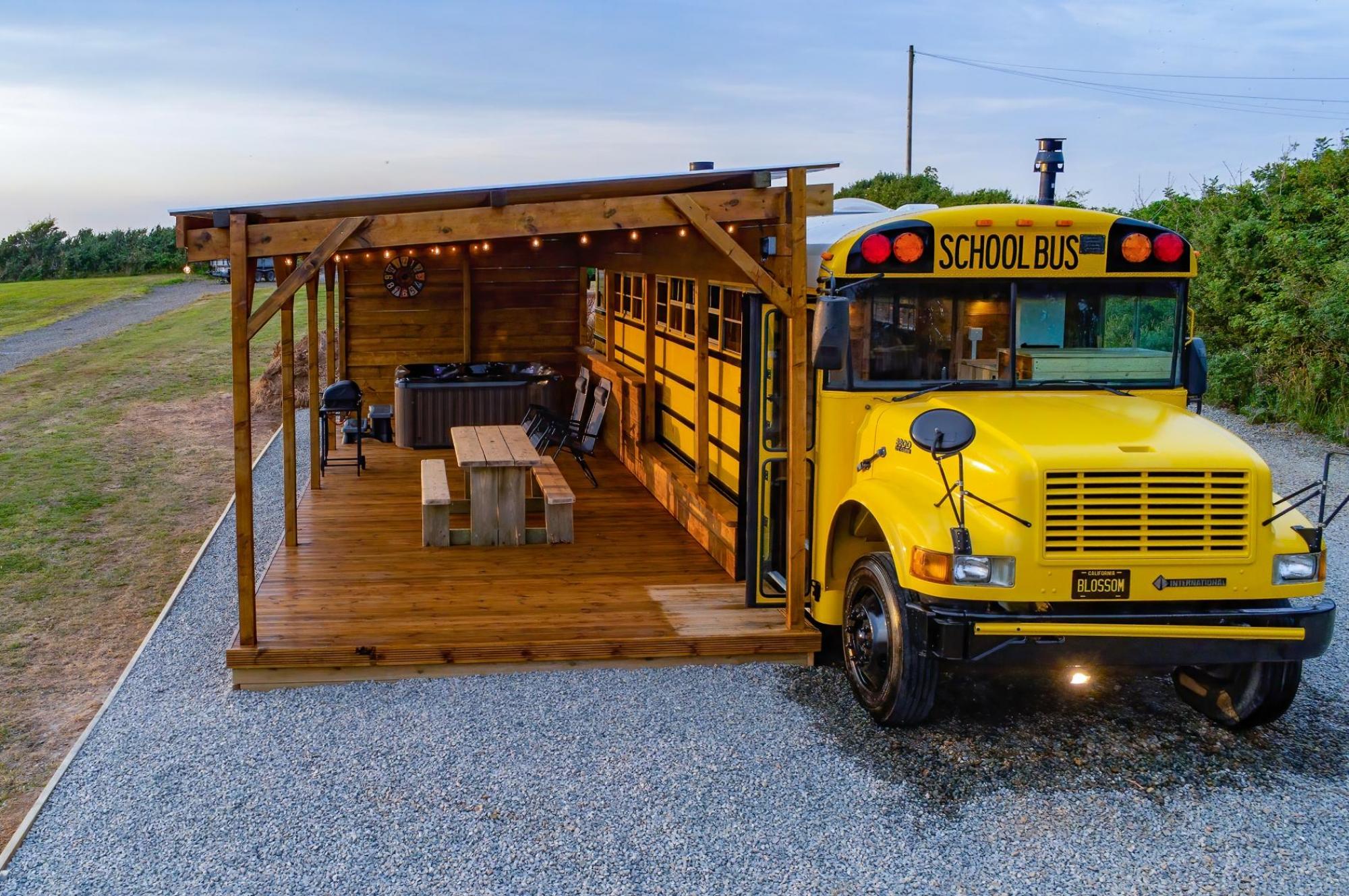 Property Image 1 - Picturesque Converted School Bus with Private Hot Tub
