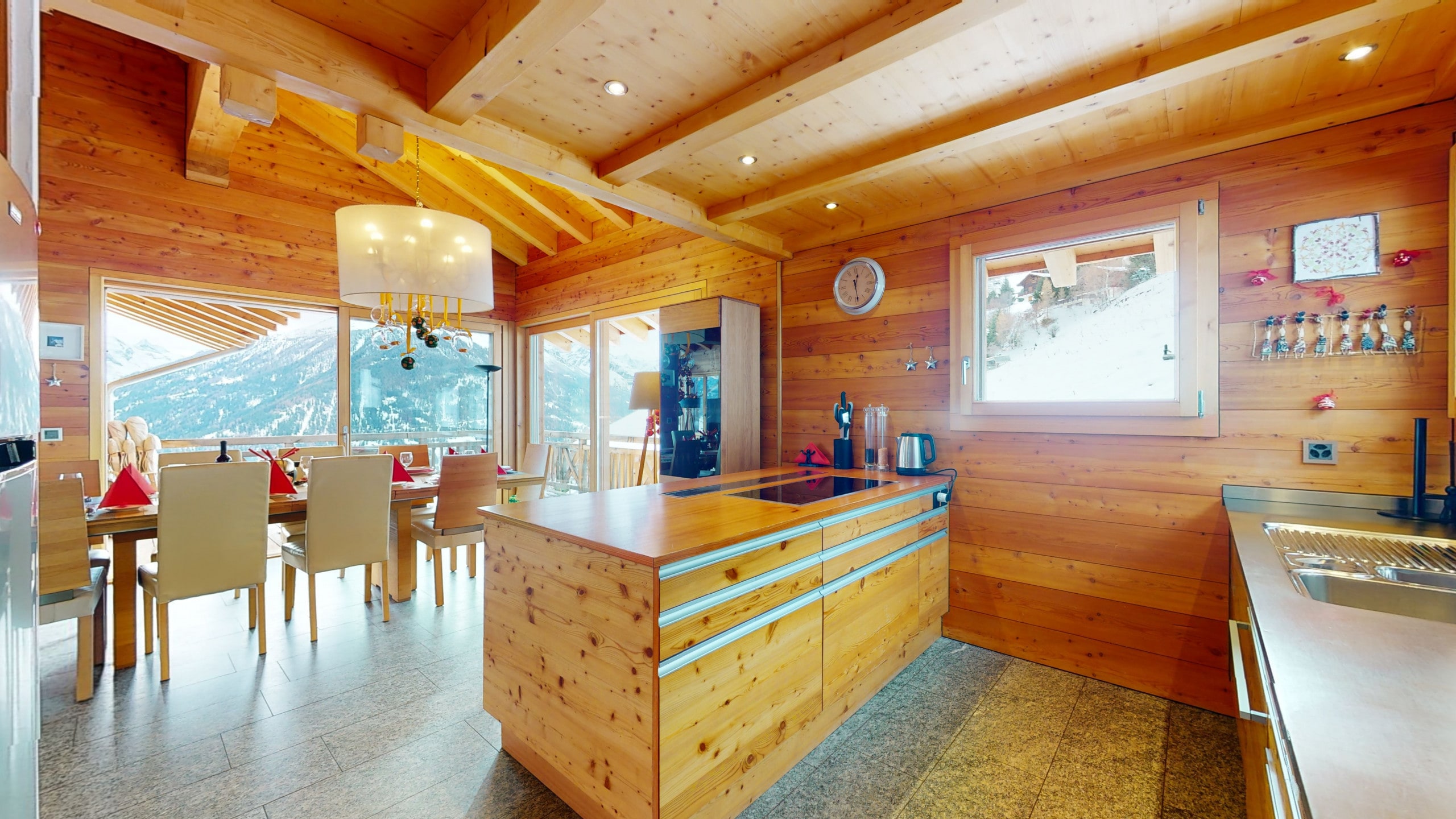 Captivating Grand Chalet with Sauna shower and Jacuzzi