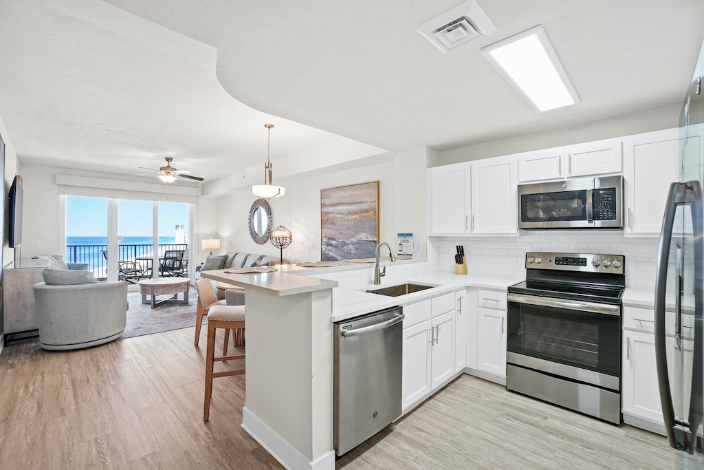 Kitchen and Living Area