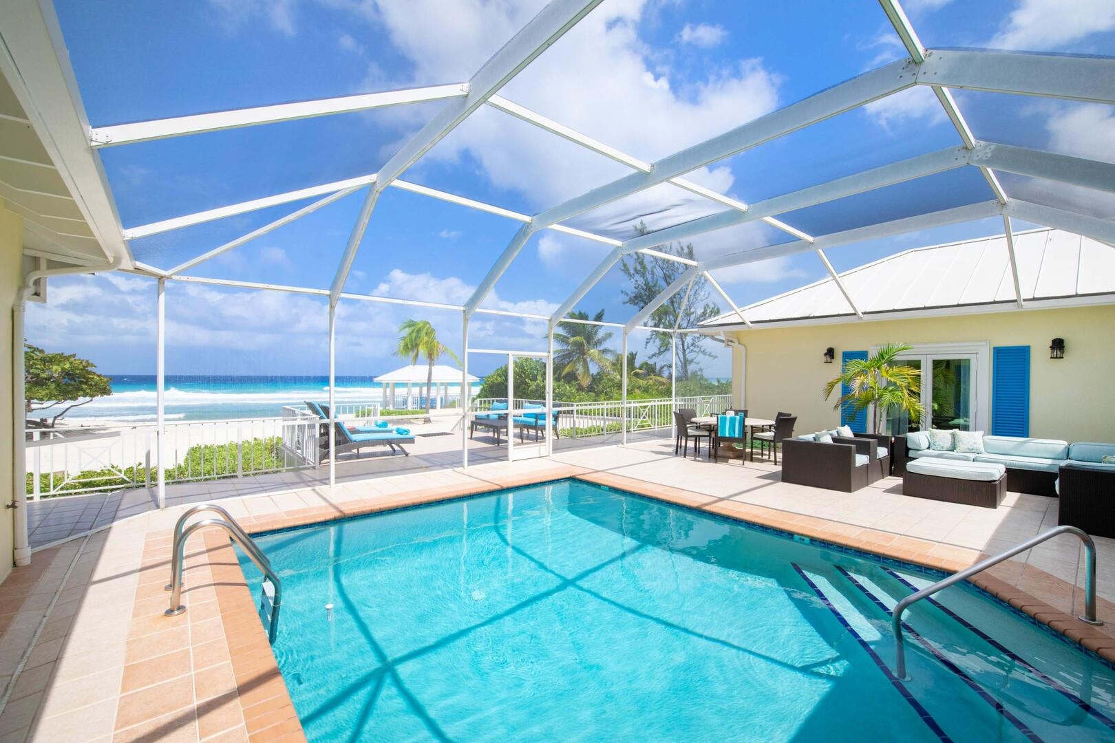 Property Image 1 - Charming Oceanfront Villa with Screened Atrium and Pool