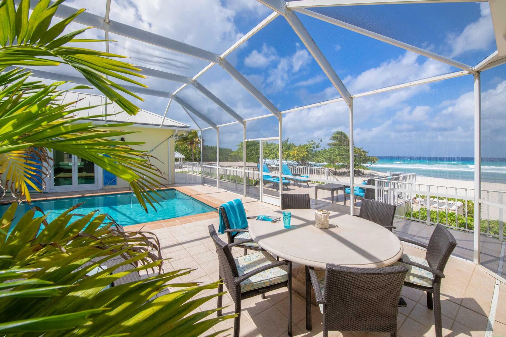 Property Image 2 - Charming Oceanfront Villa with Screened Atrium and Pool