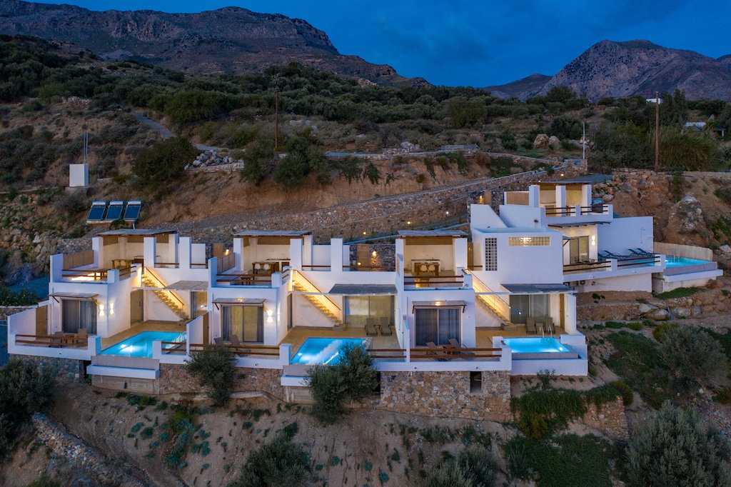Bird's eye view of Incredible sea view, private pool, near tavern, Plakias, Crete
