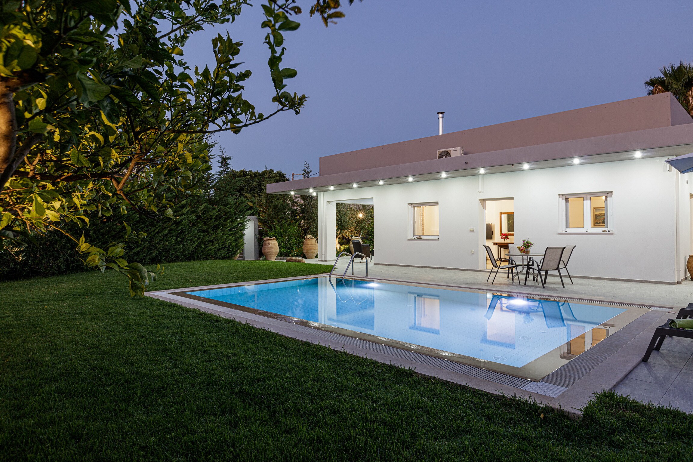Main facade of Modern,Stone built villa,Next to amenities,Private pool, Aggeliana, Rethymno, Crete