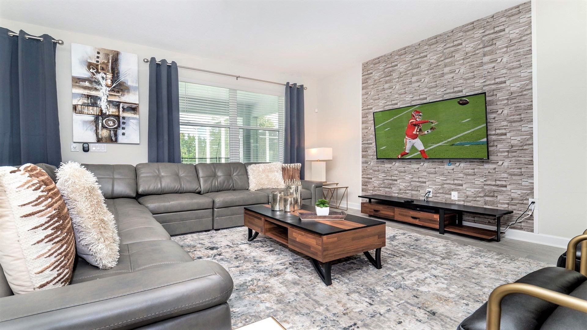 View of Luxury Vacation Home with Private Pool, Hot Tub, and Theater Room ...