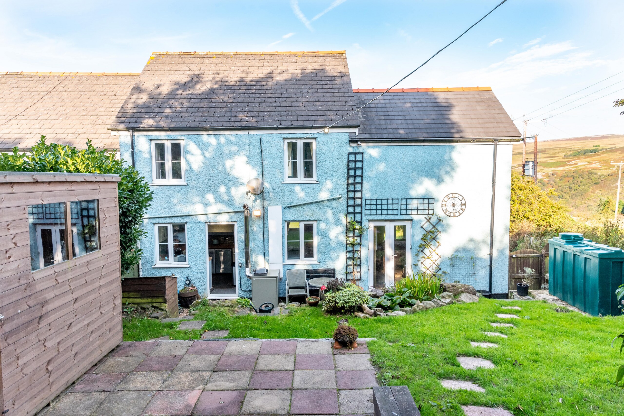 Property Image 1 - Homey Cottage with Terrace on the Edge of Llanelly Hill