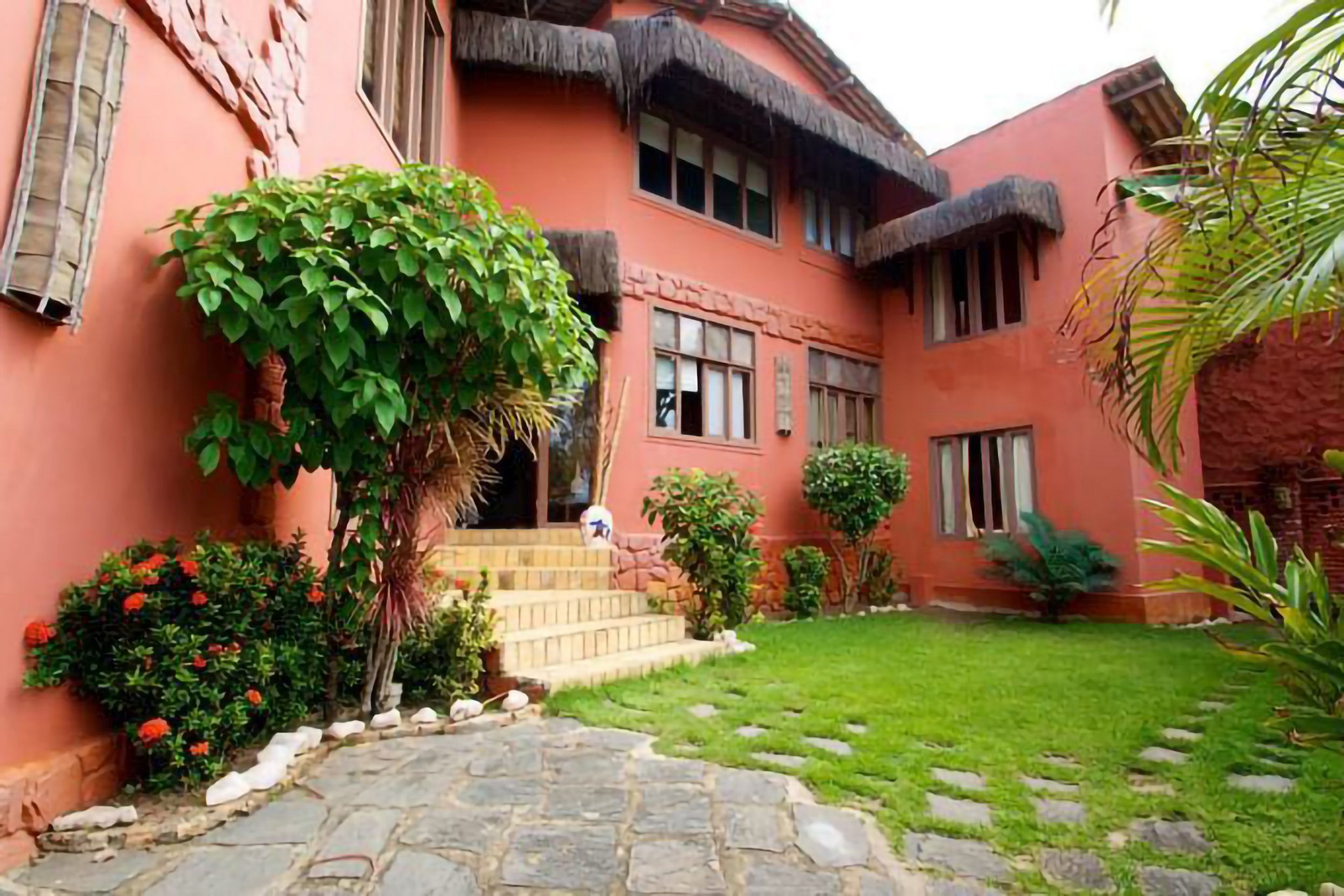 Colourful house in Tibau do Sul with a large terrace