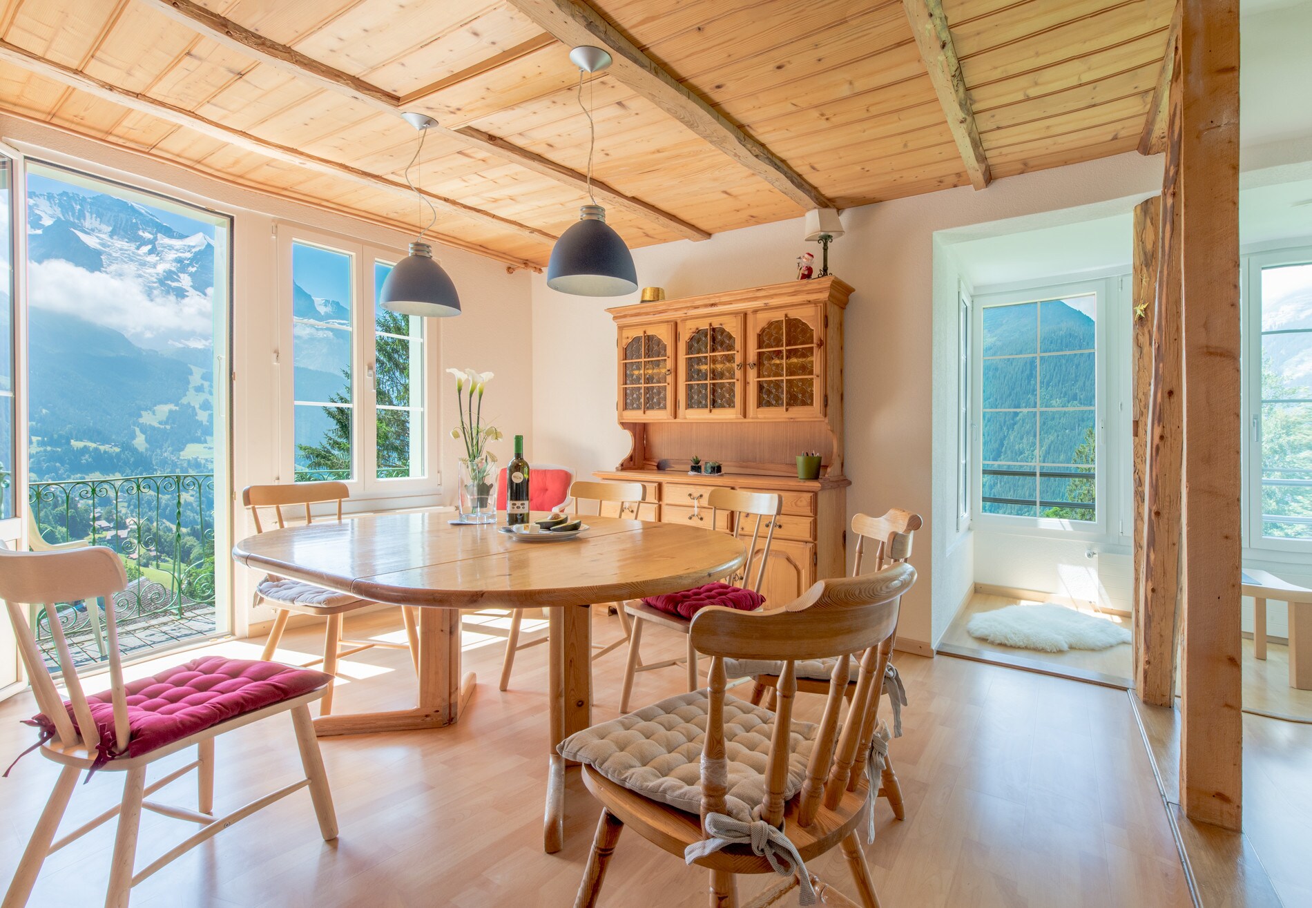 Wengen Apartment in Chalet Hunnenfluh presented by Alpine Holiday Services.