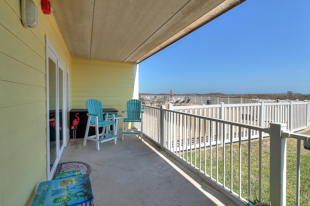 Back patio. Pool side patio, enjoy your morning coffee with ocean breezes 