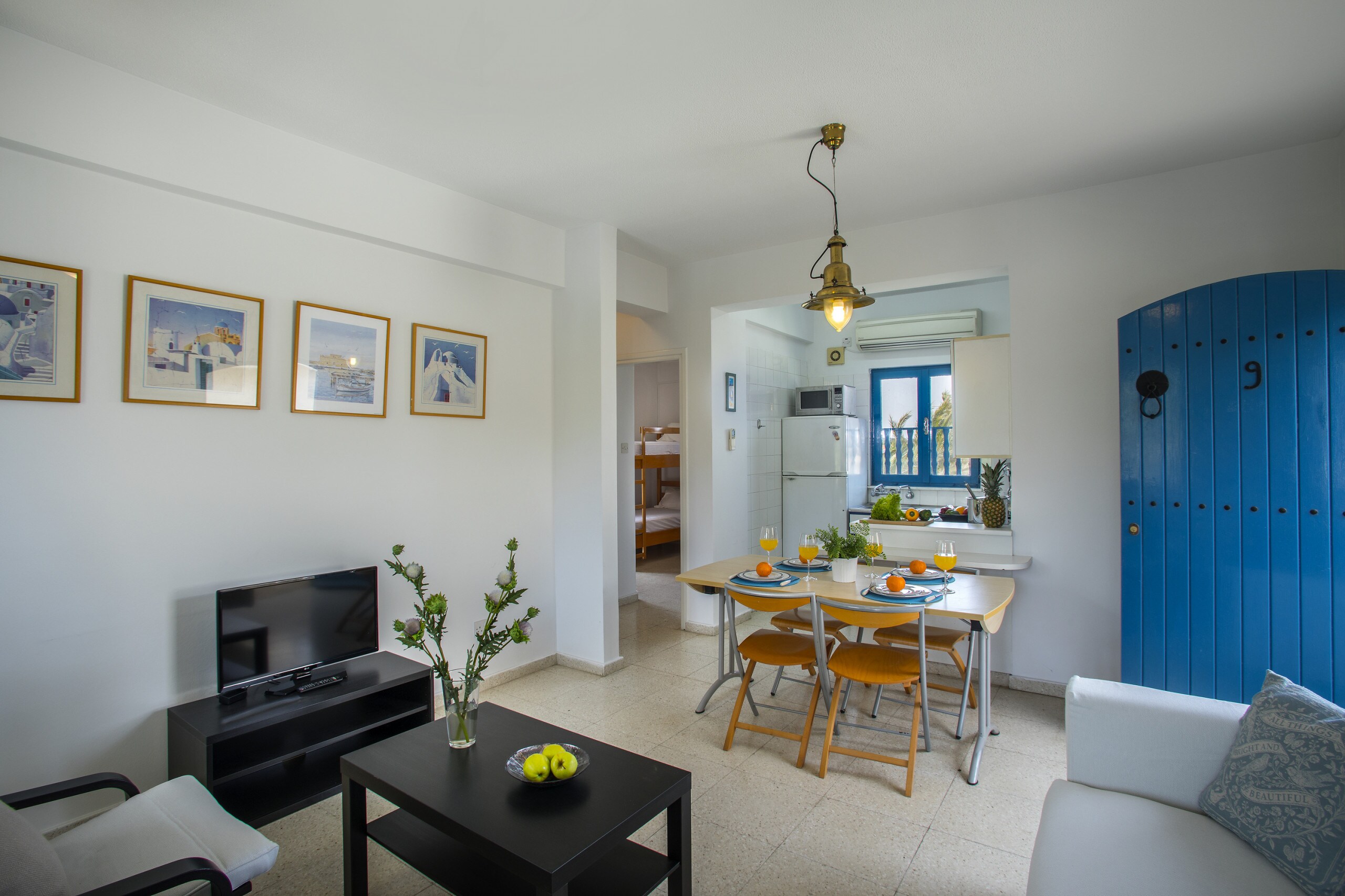 Property Image 2 - Bright Greek Island Style Apartment with a View