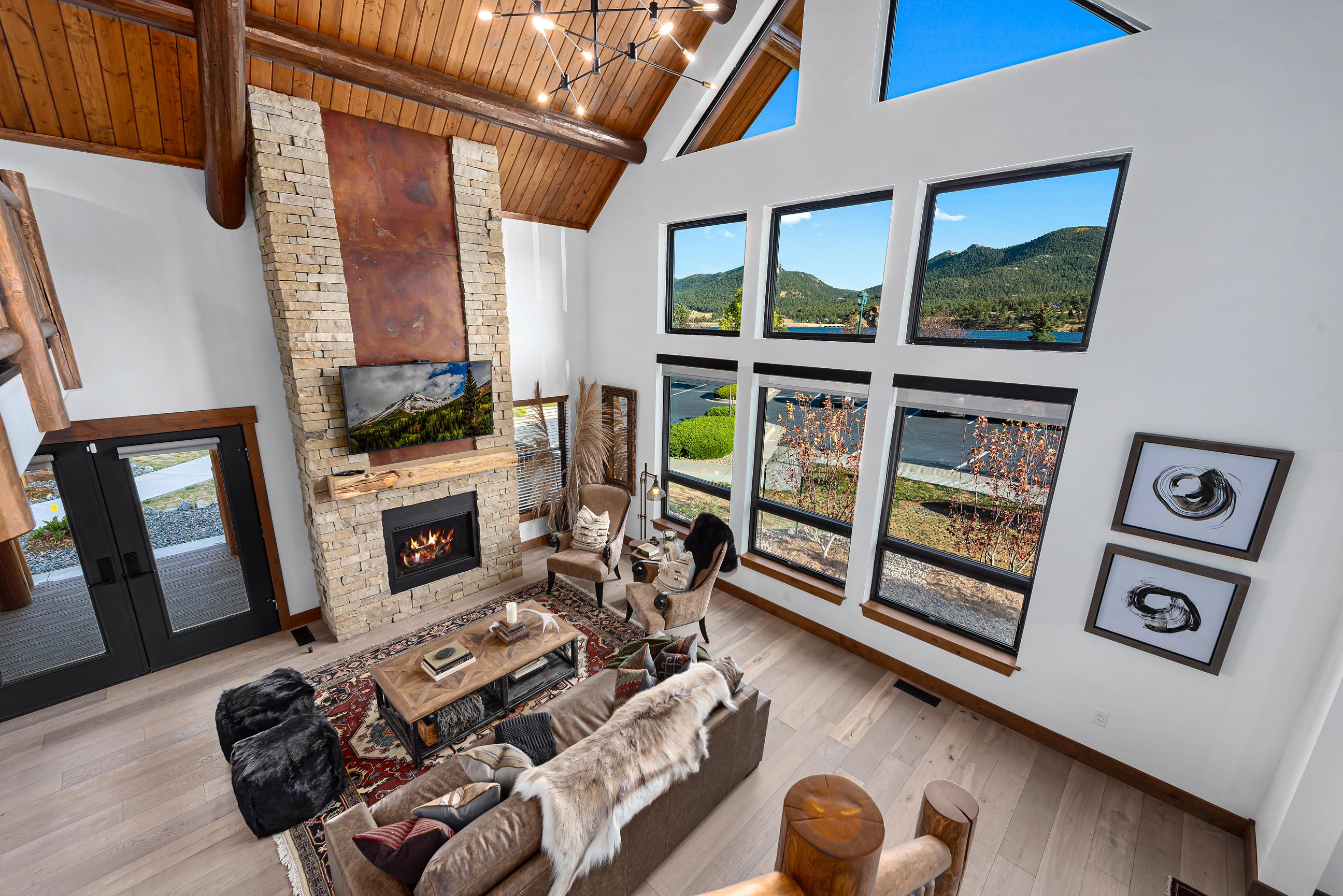Property Image 1 - Relax in the Rockies - Located on Lake Estes, Jacuzzi and Indoor/Outdoor Fireplace