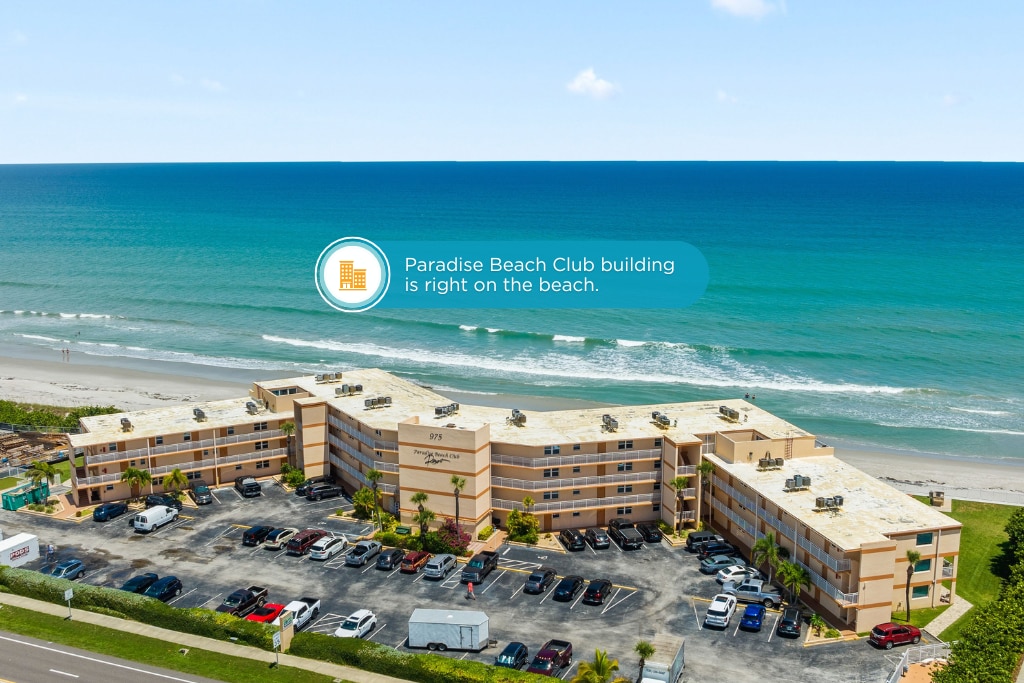 Prime location right on the beach