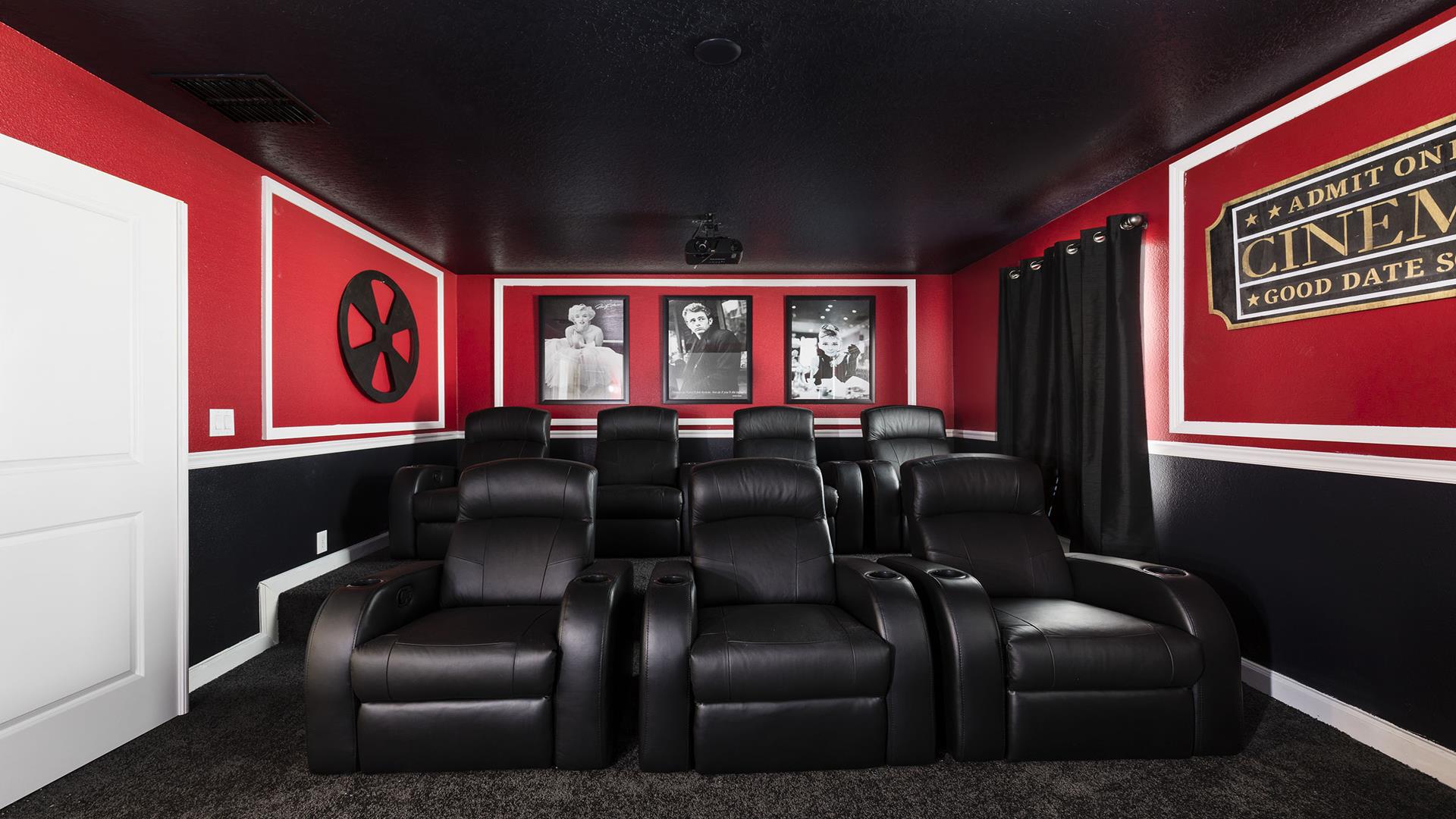 retro fitted cinema room