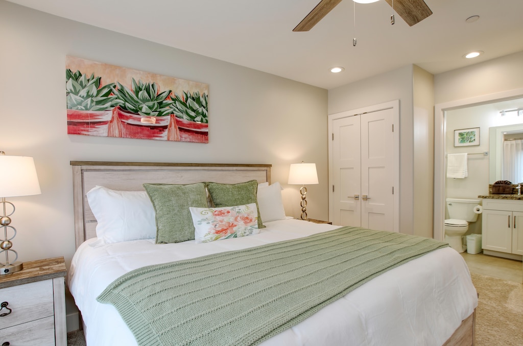 Casa Blanca Unit B has 4 master suites each with king beds and SmartTVs.