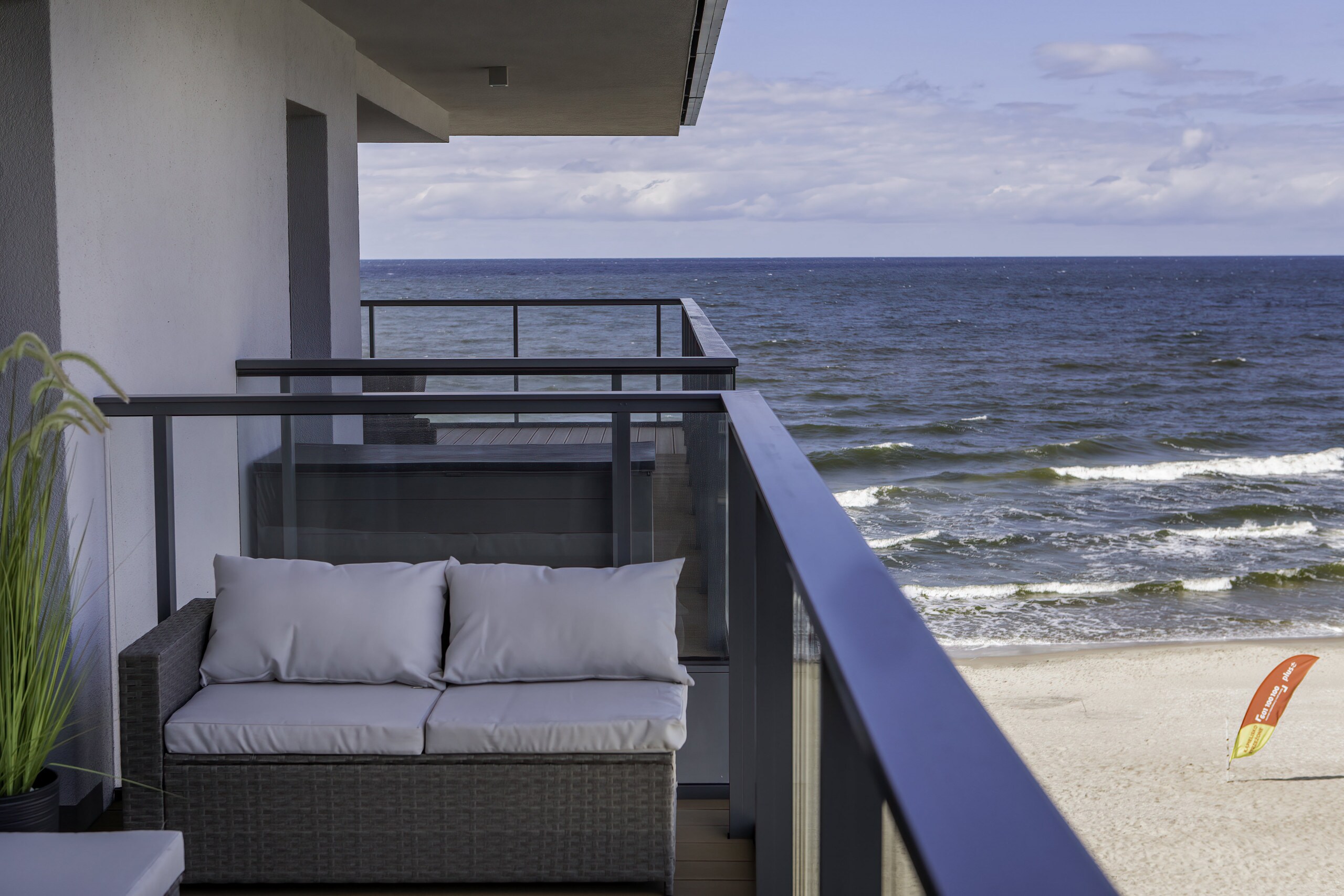 Balcony of Gardenia Seaside Royallux 2 apartment with seaview