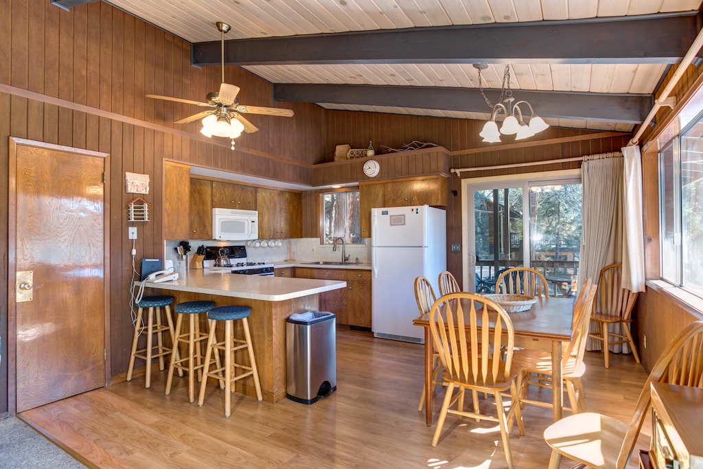 Kitchen and dining area