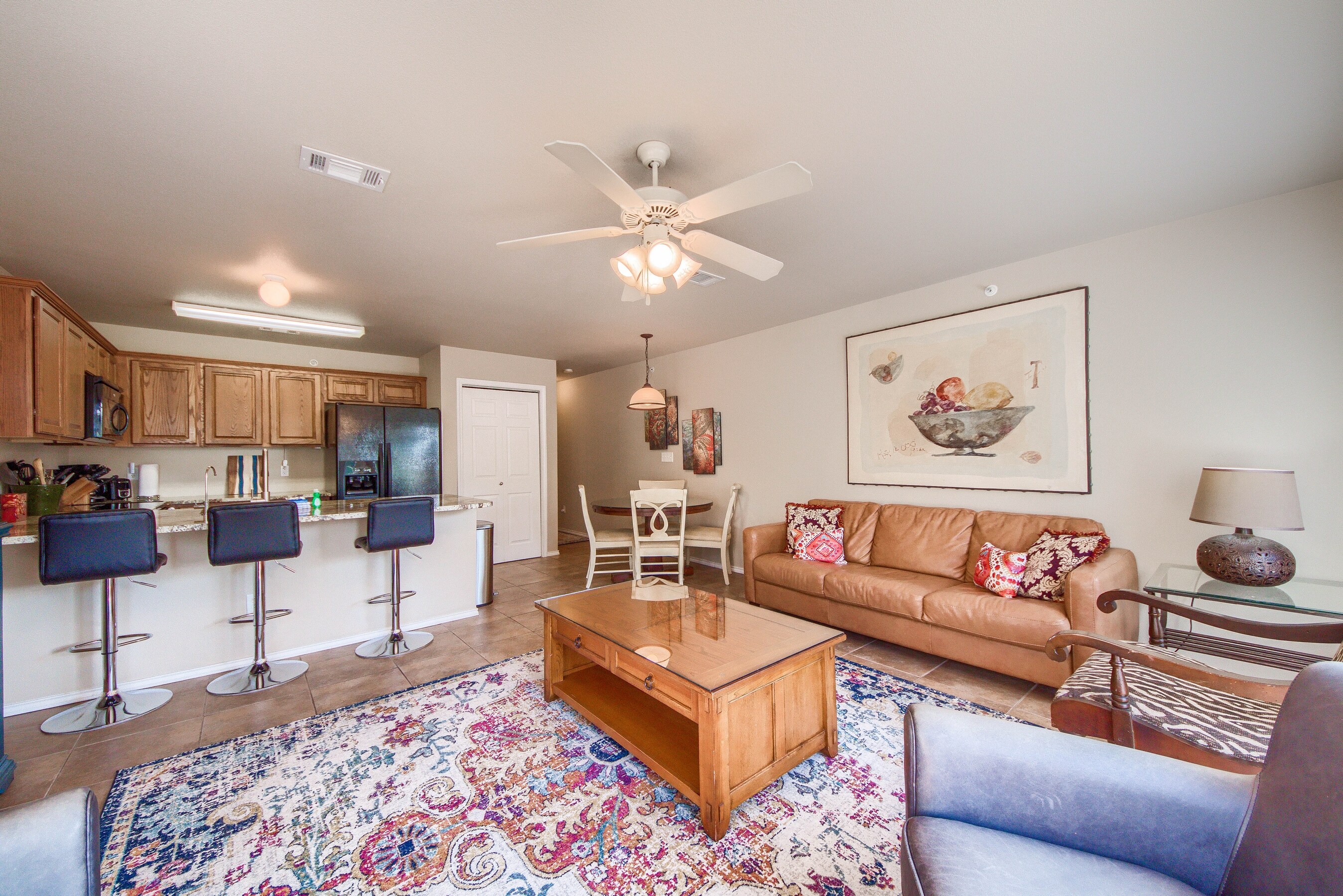 Great open concept living area. 