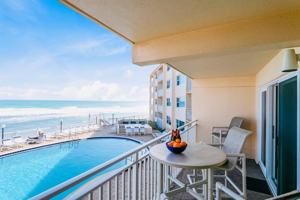 Enjoy your morning coffee or evening drink on this private balcony