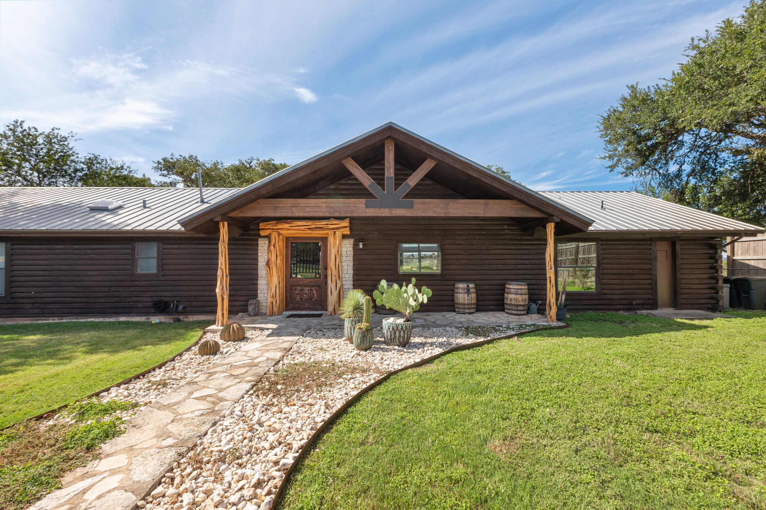 Property Image 1 - Guadalupe Bluff Log Cabin