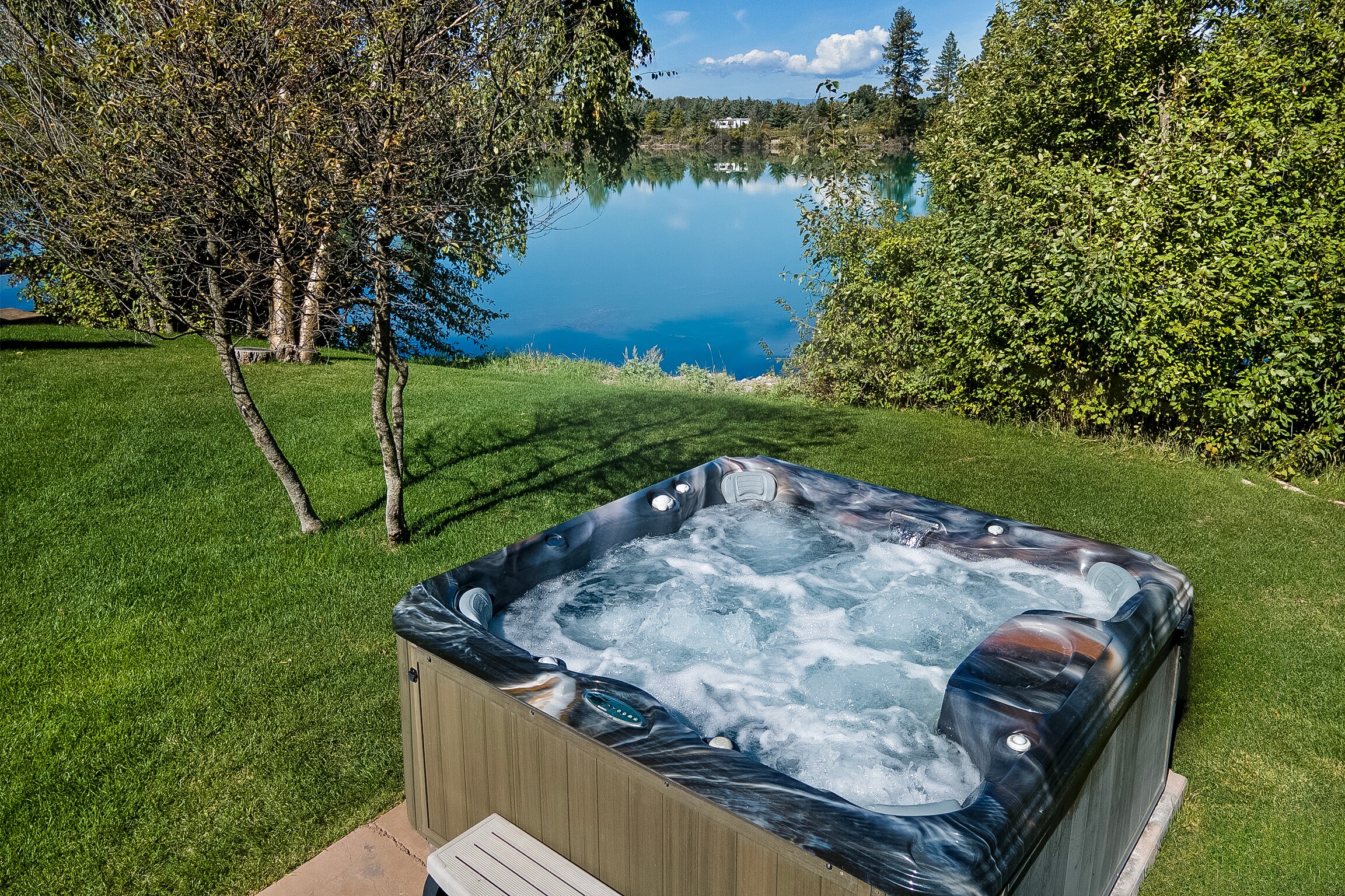 Take a dip in the hot tub | Exterior