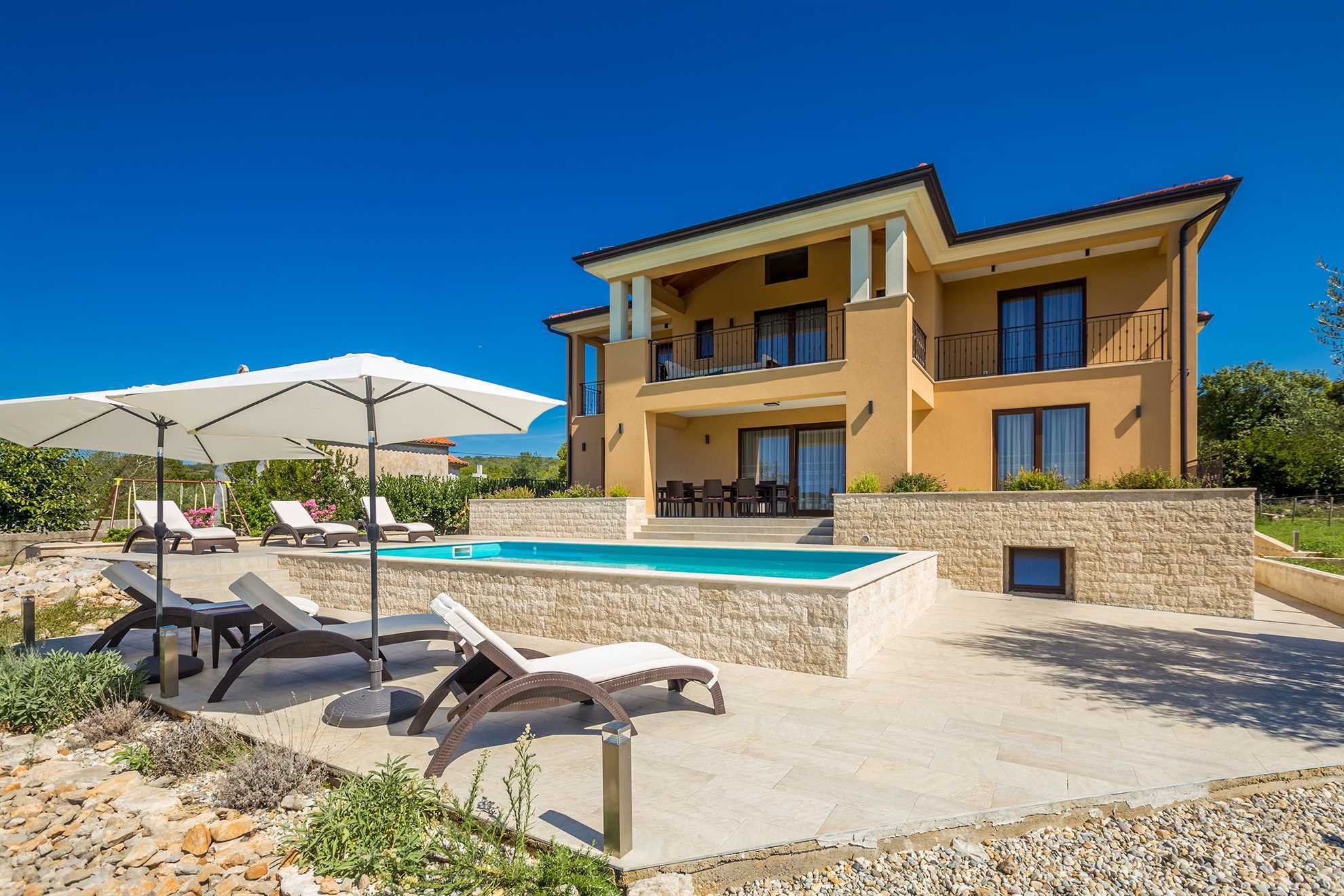 Property Image 1 - Beautiful Villa with Swimming Pool and Nice Greenery Views in Brusići