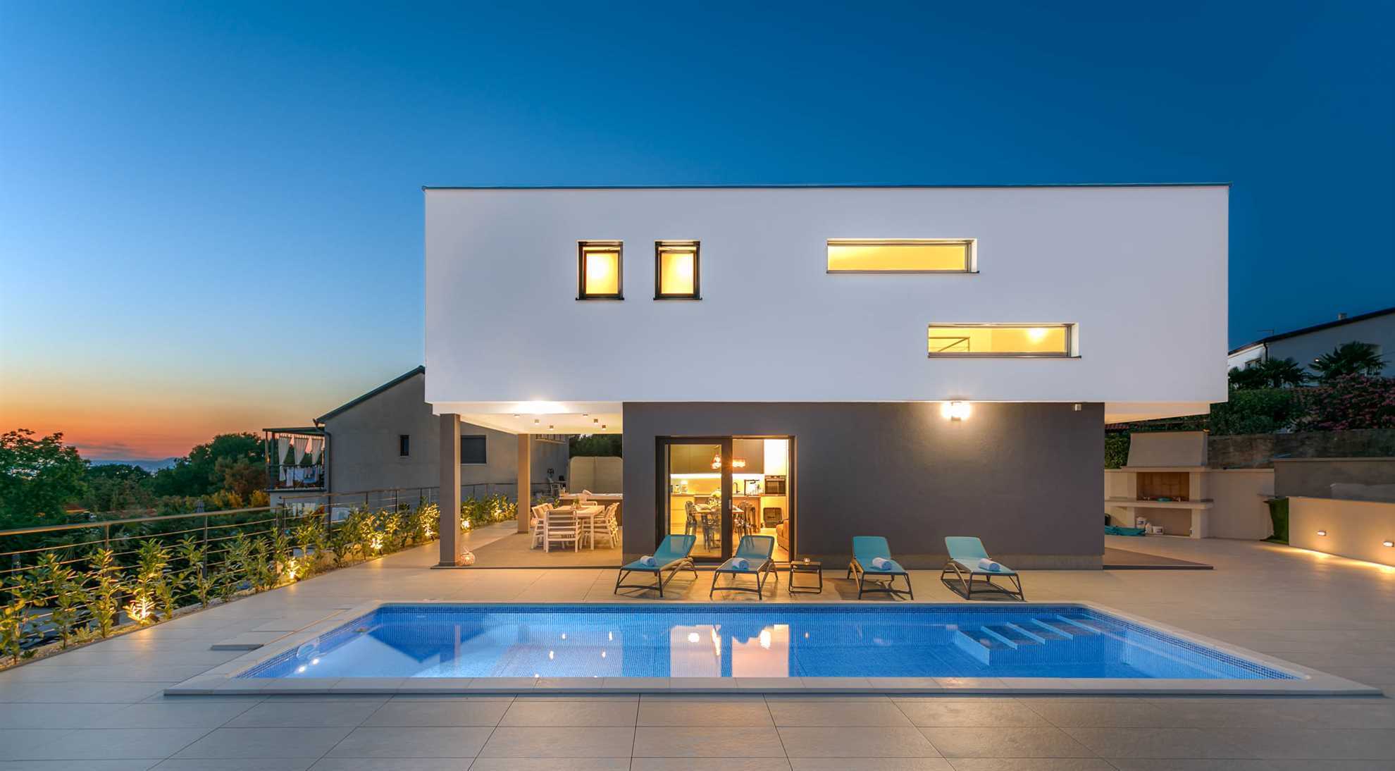 Property Image 1 - Modern Stylish Villa with Pool and Jacuzzi in Malinska