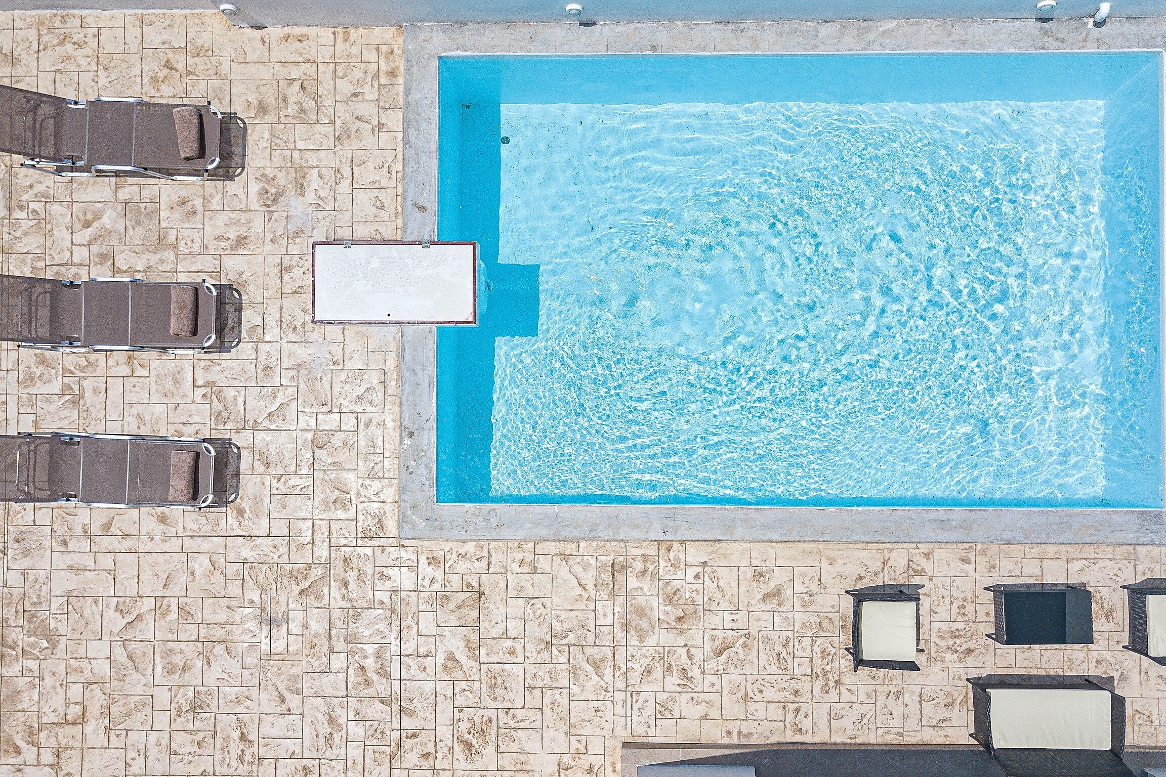 Swimming pool area of Beautiful villa,Great view,Private pool,Near tavern Mariou,Plakias,Crete