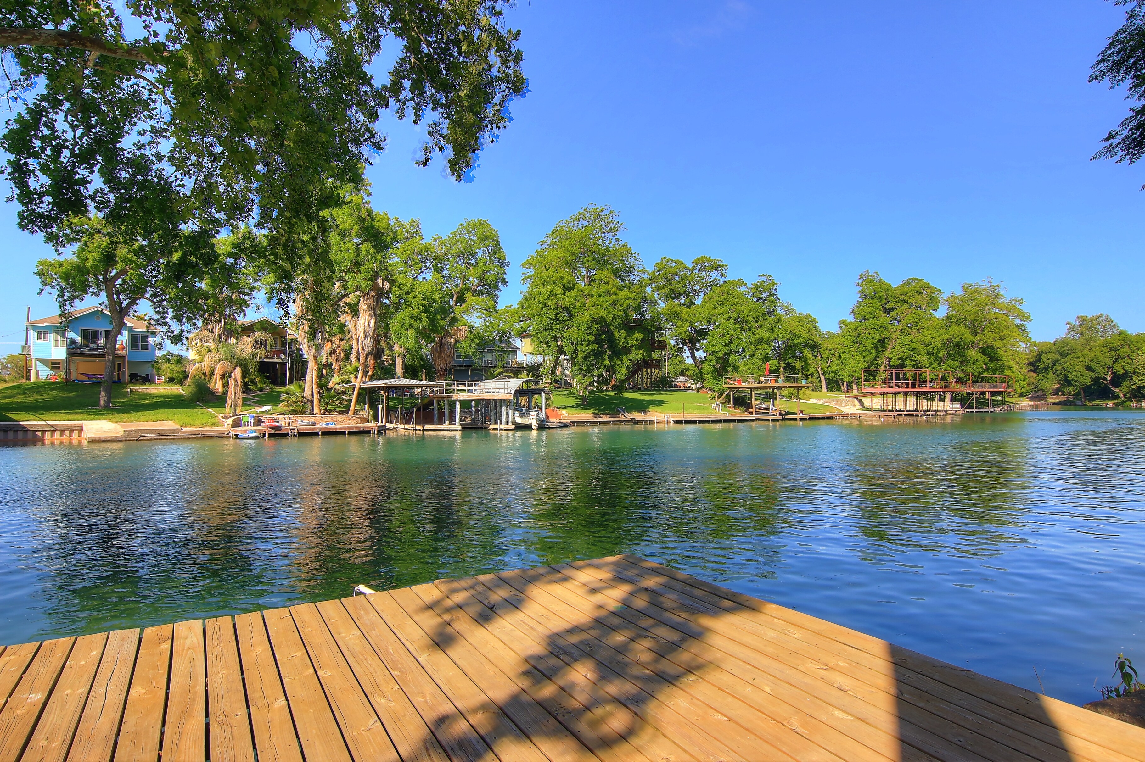 Guadalupe River front home before the dam broke, dam will be back winter of 2022!