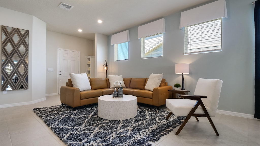 Gorgeous front room with comfortable seating 