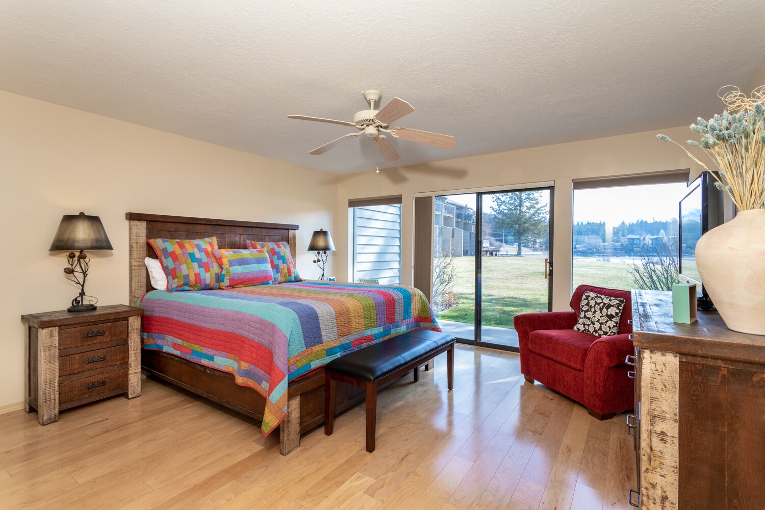 Step outside in the morning for some fresh air | King Bed | Main Level