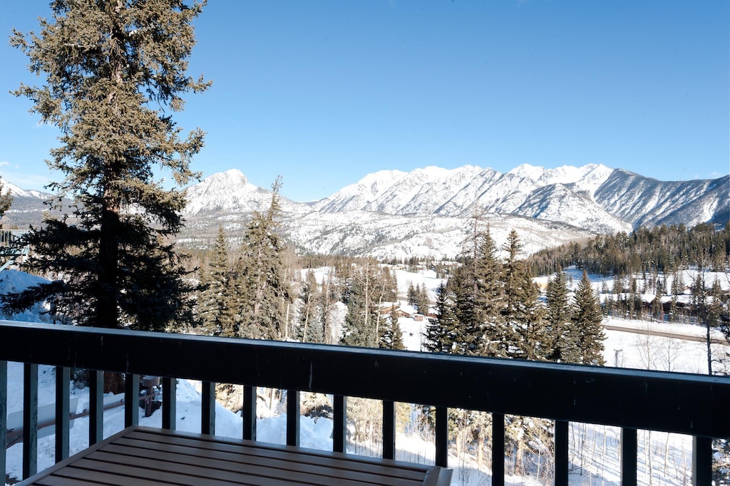Amazing views from the covered deck off the main living space