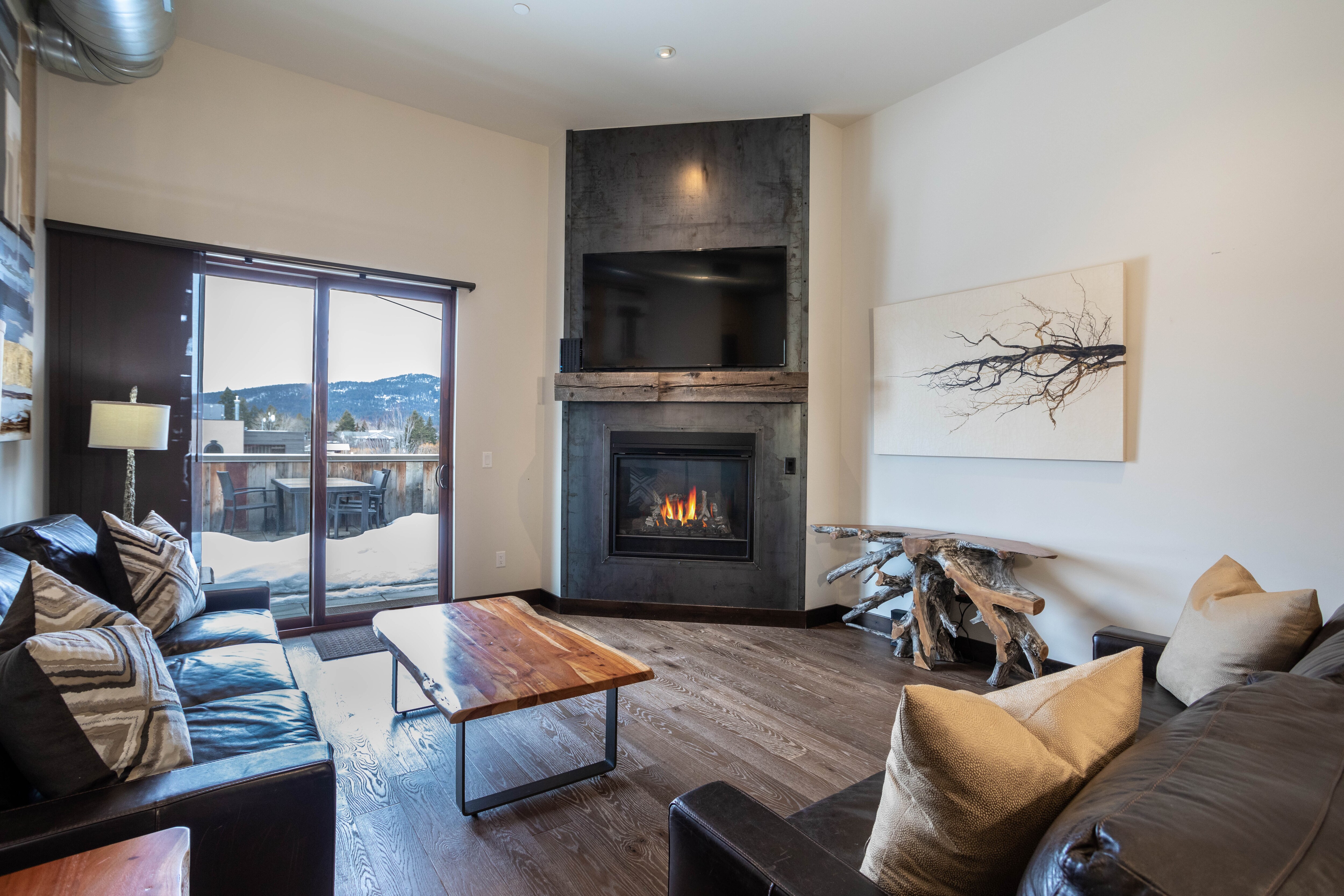 Cozy up by the fire | Sleeper sofa | Main Level