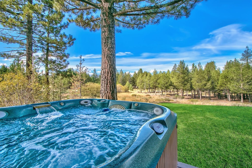 Outdoor hot tub