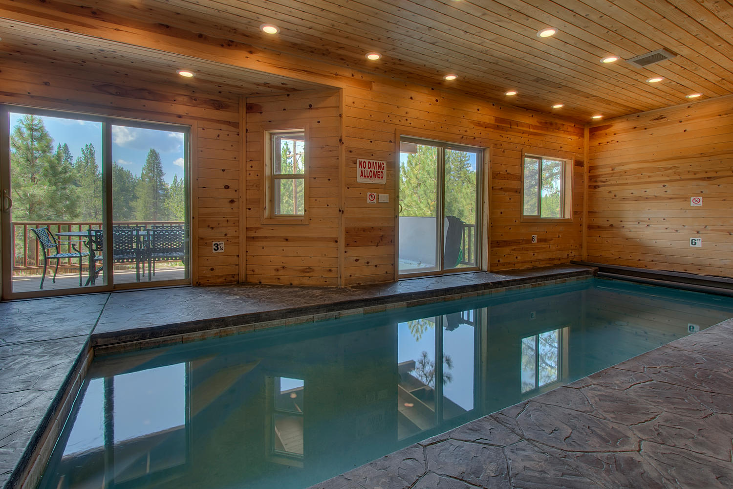 Heated indoor pool w/ a view