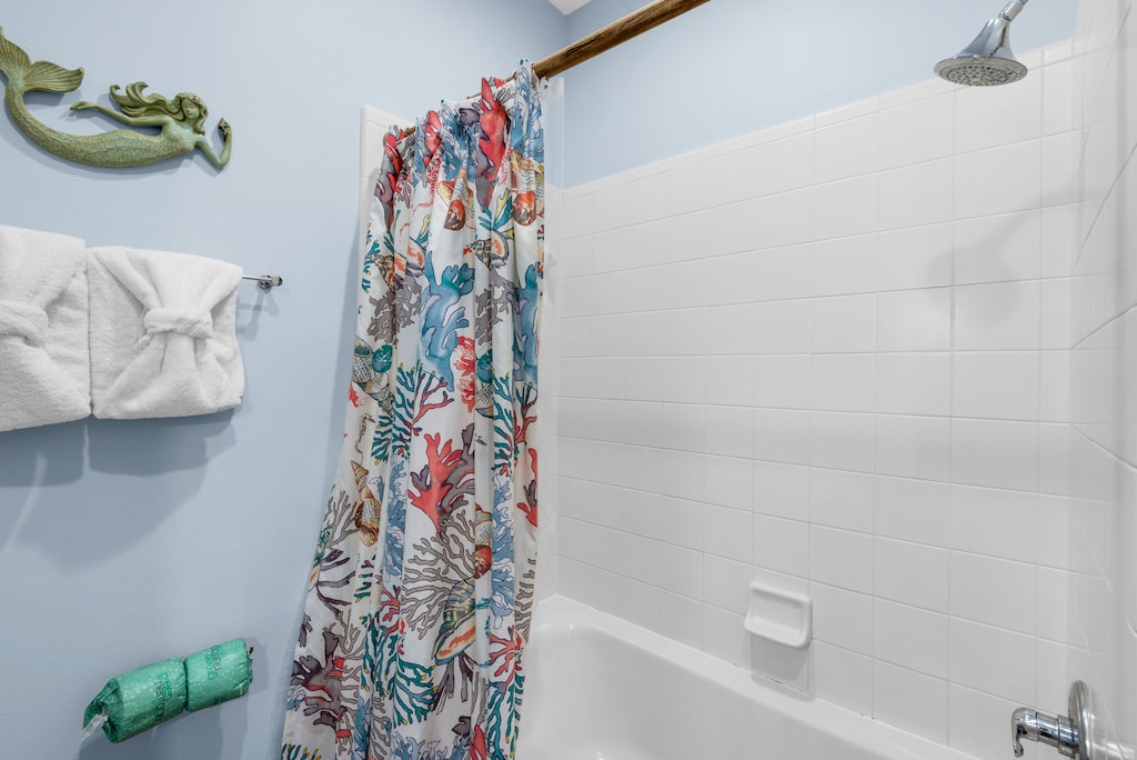 Guest bathroom shower