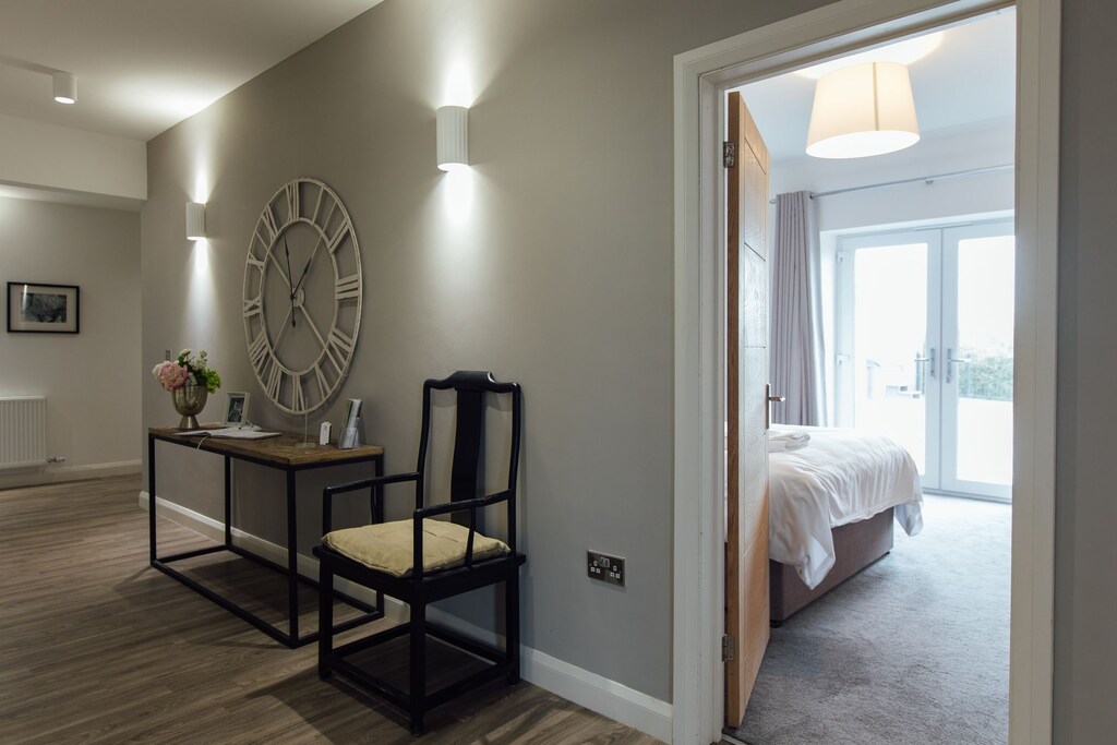 Hall and desk