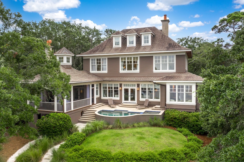 Back exterior of the home