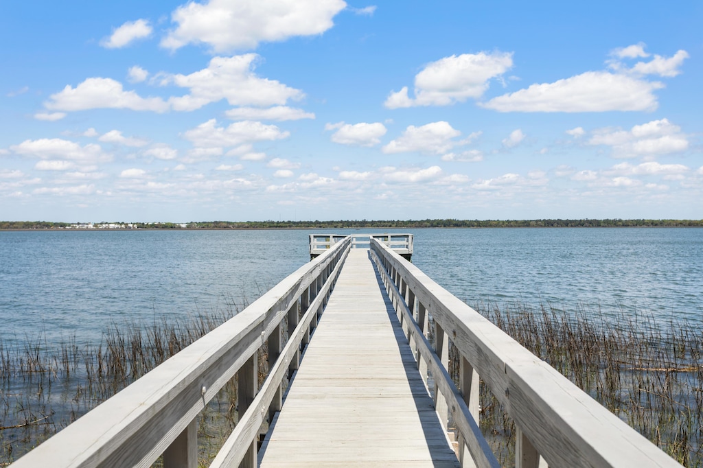Private deep water dock on Kiawah River