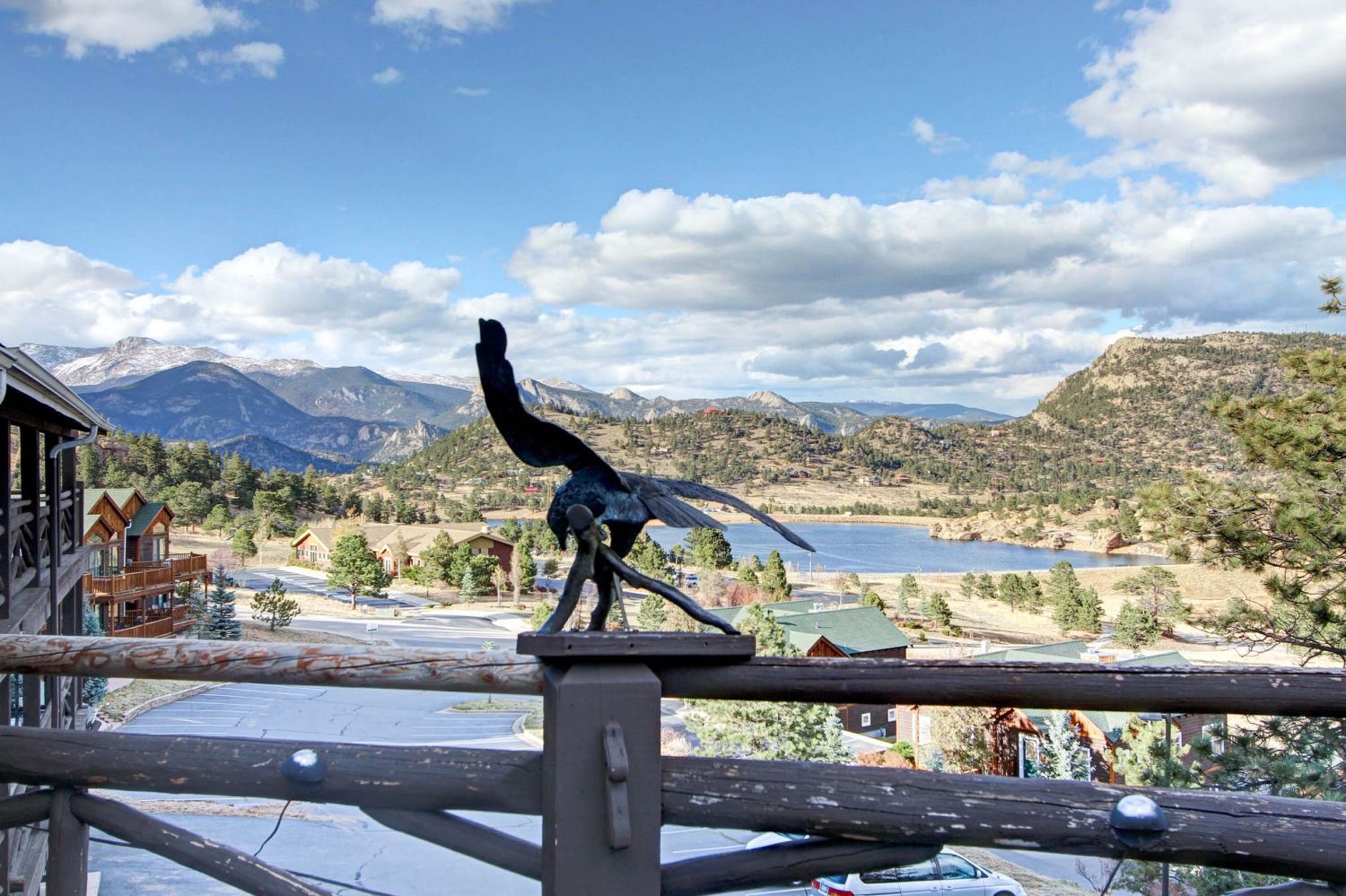 Snowdrift Peak 203 - Beautiful views of Marys Lake and the surrounding mountains from condo's deck.