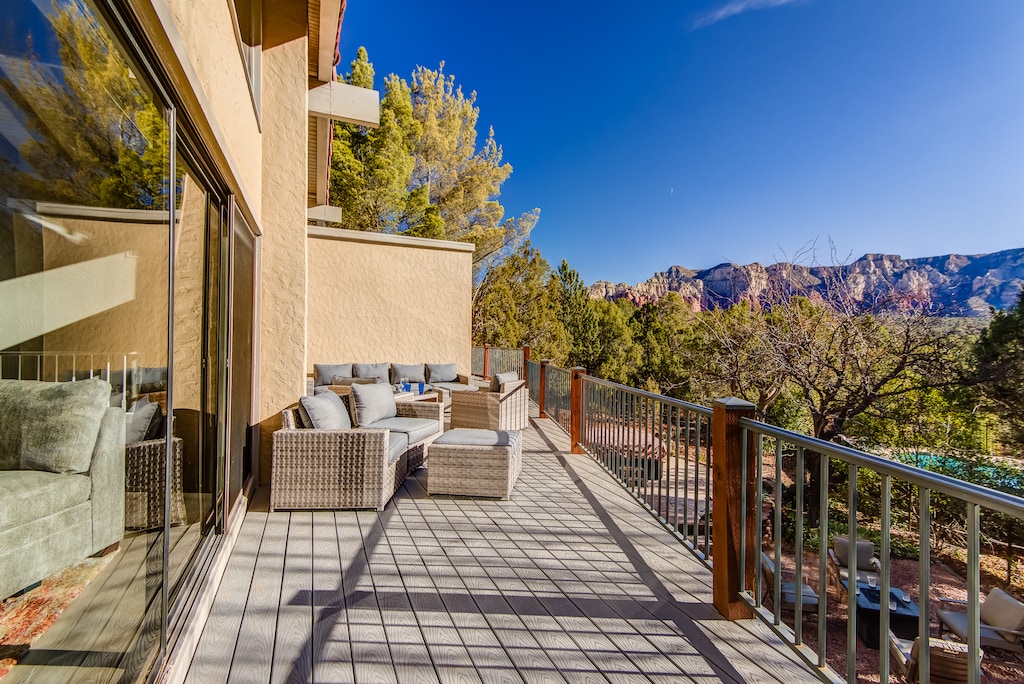 Main Level Deck with Stunning Red Rock Views