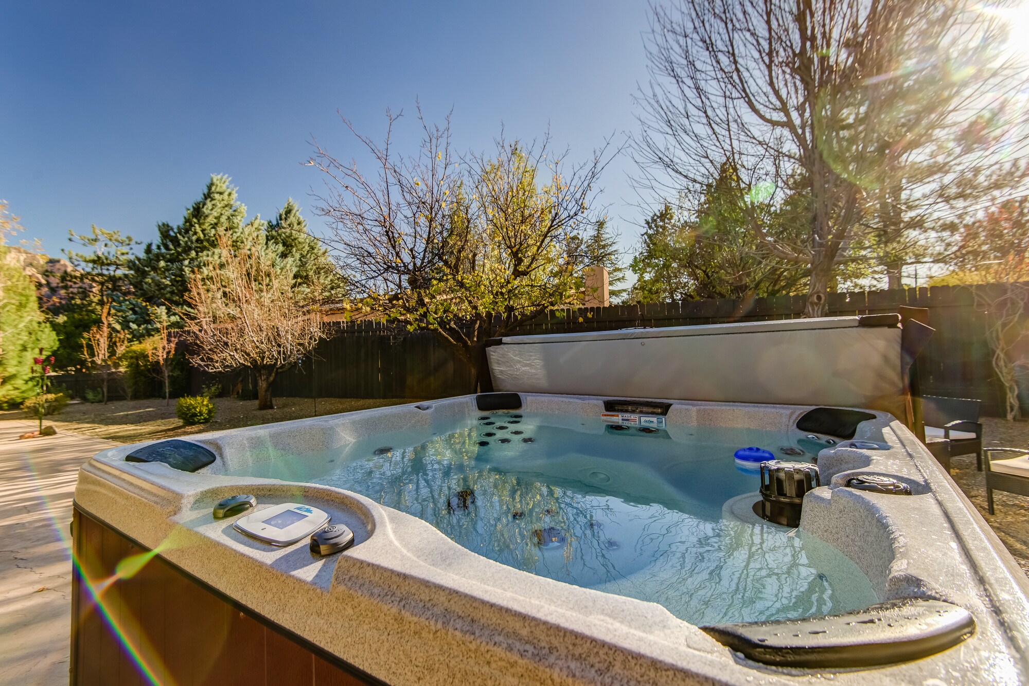 New Private Hot Tub in the Backyard