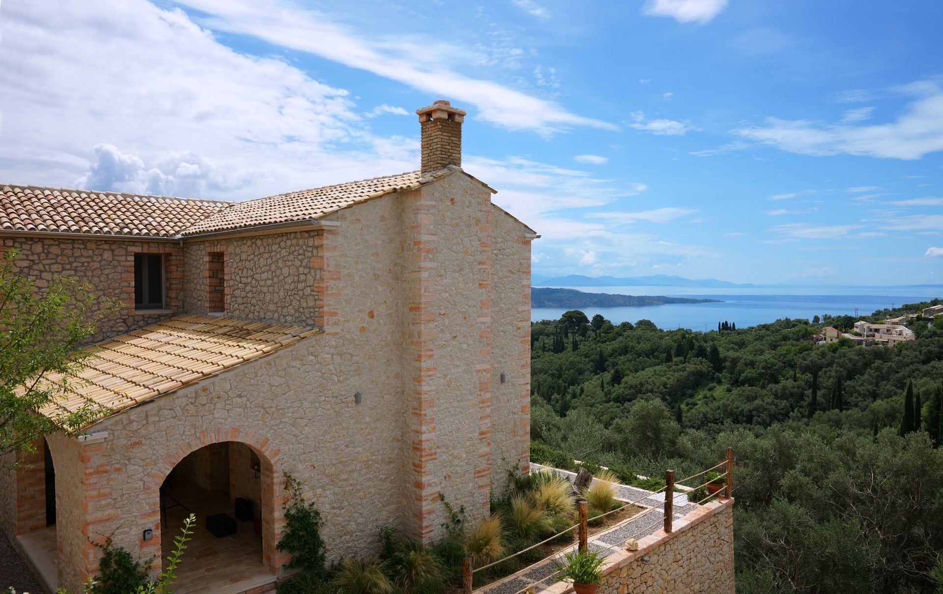 Property Image 2 - Sinium Luxury Villa Corfu Luxury 3 Bedroom Villa with private Swimming Pool and Sea View