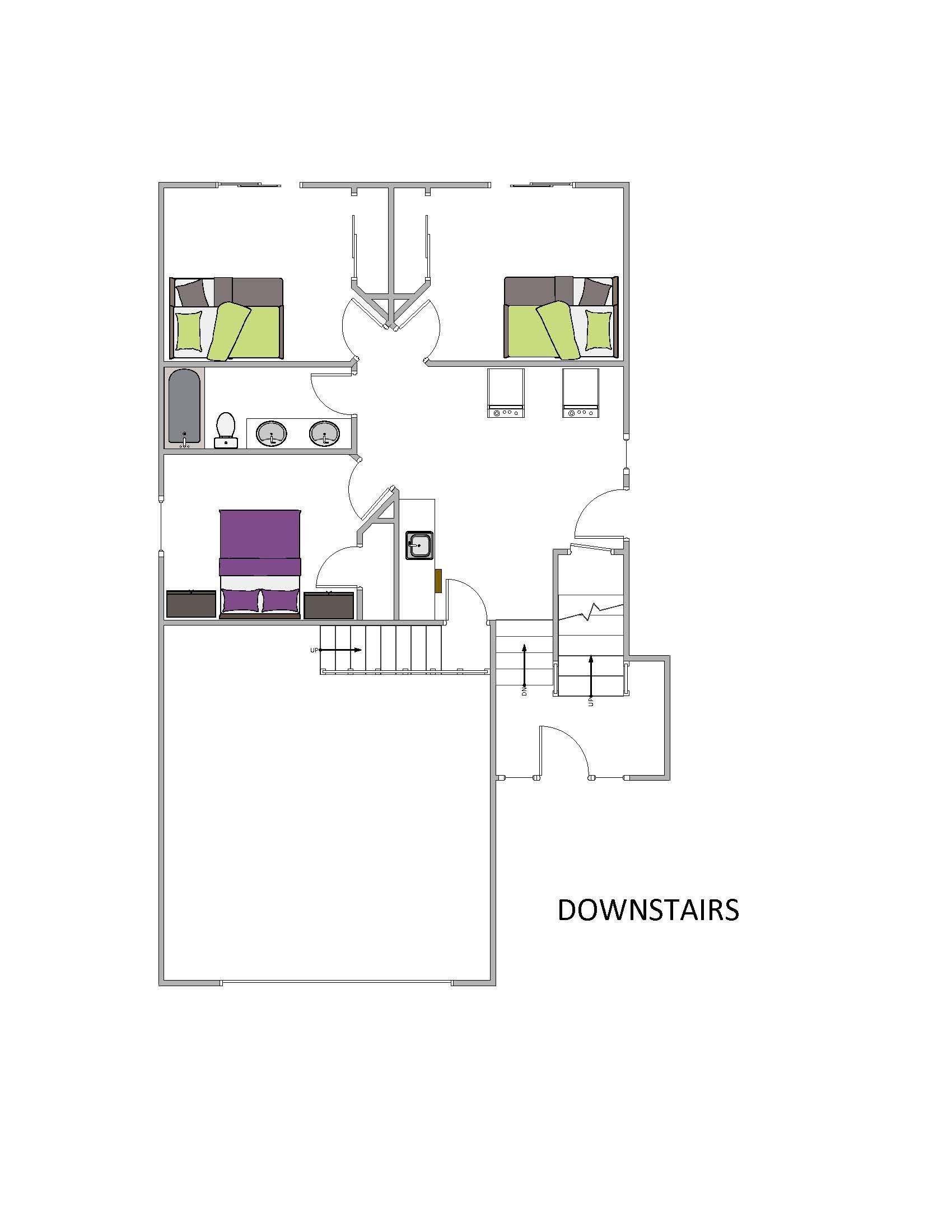 Downstairs floor plan
