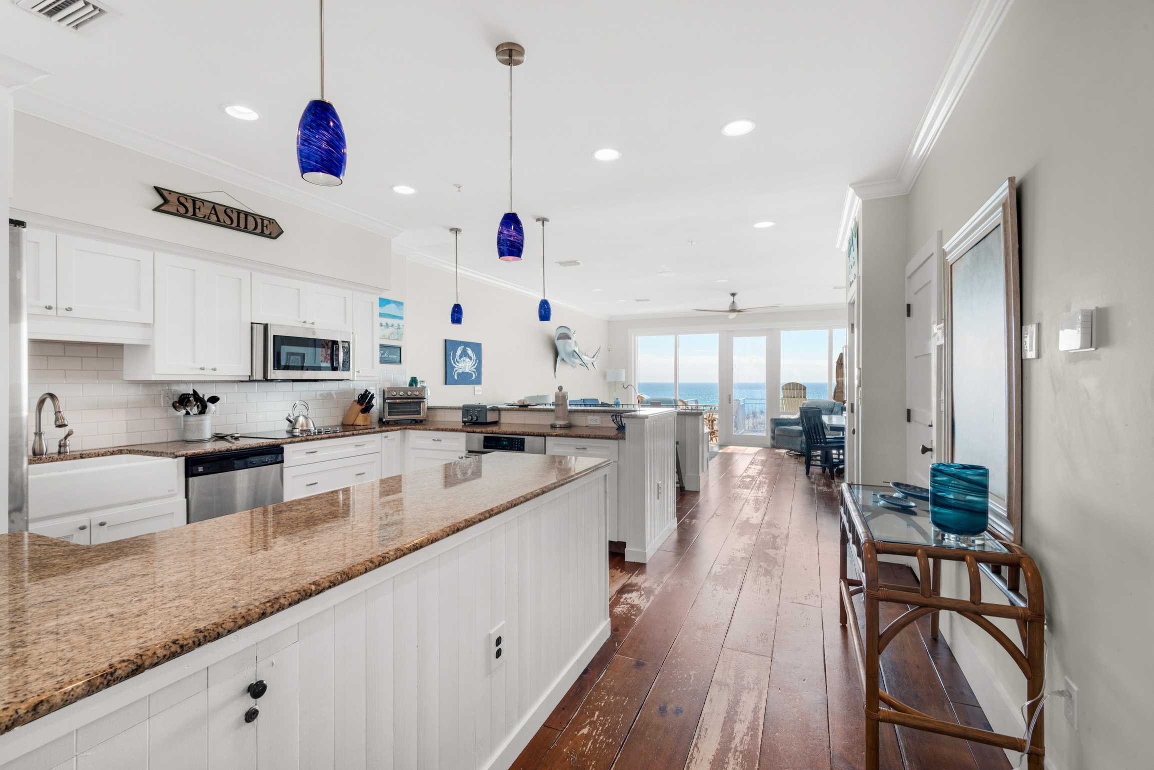 Kitchen to living room view