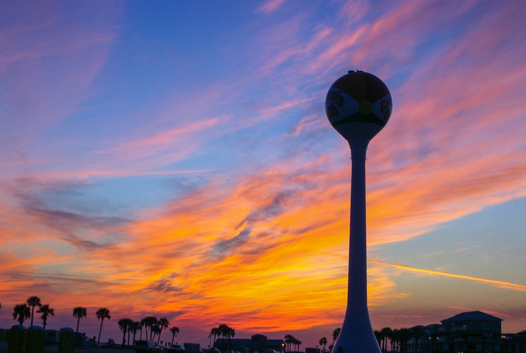 Sunset over Pensacola Beach