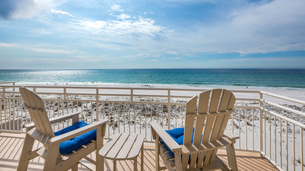 Seating on the balcony to relax